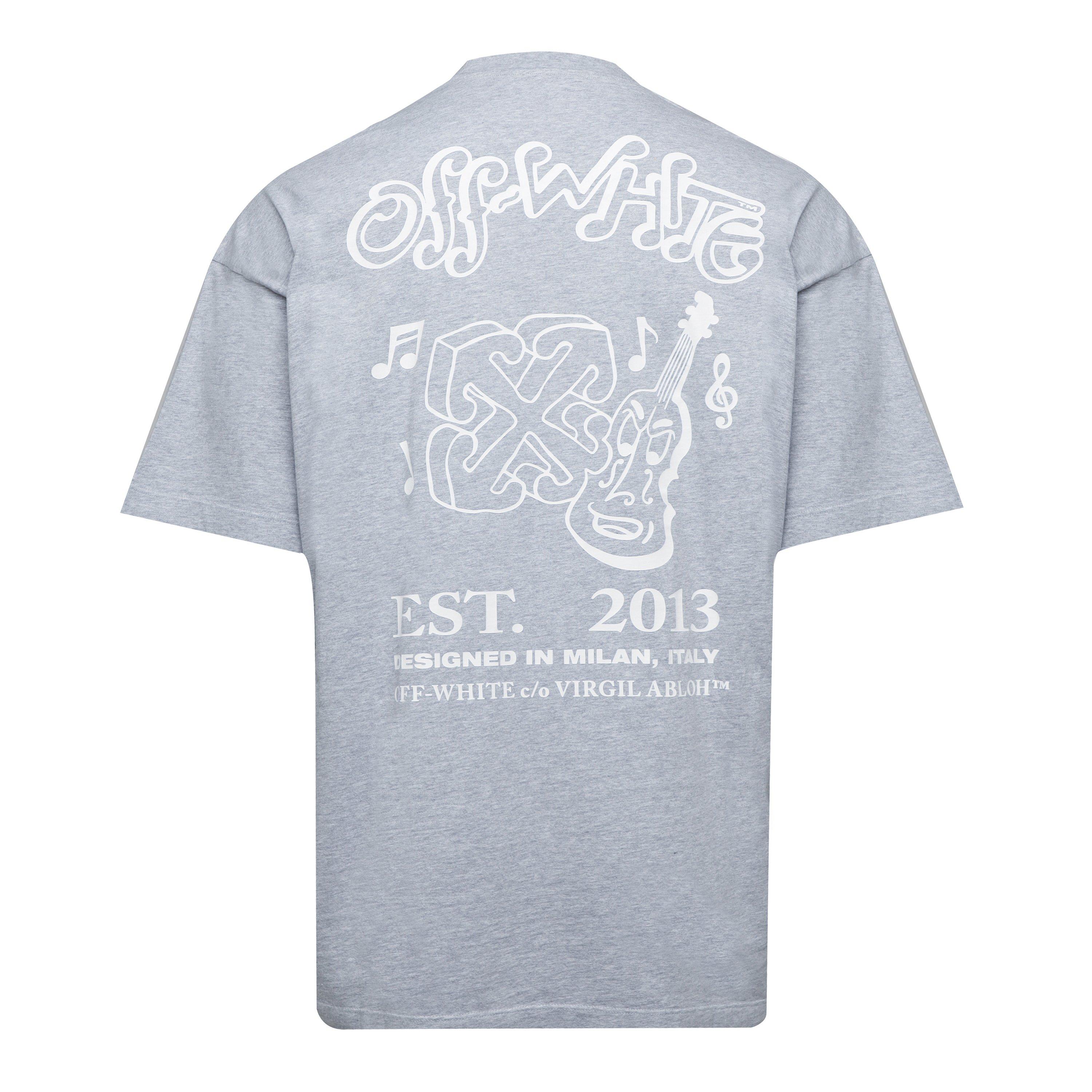 Grey - White - Off White - Off Hl_Music Tee Sn99 - 3