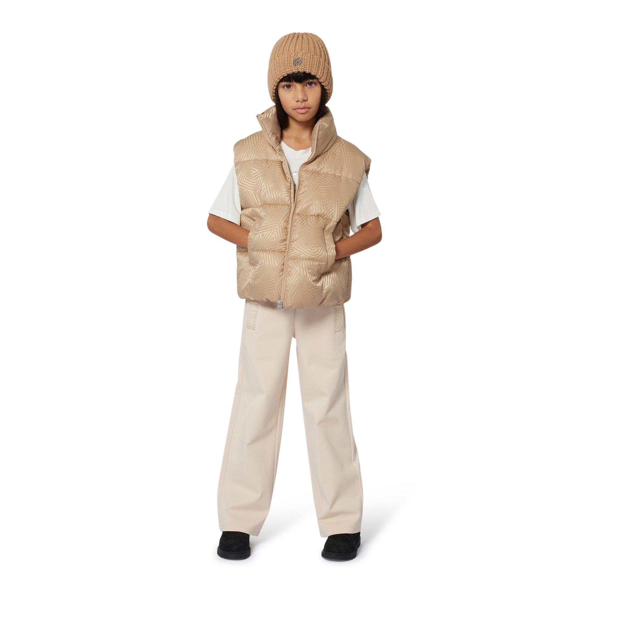 Cream - DKNY - DKNY Logo SS Tee Jn61 - 4