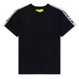 Off White Logo Short Sleeve T Shirt Juniors