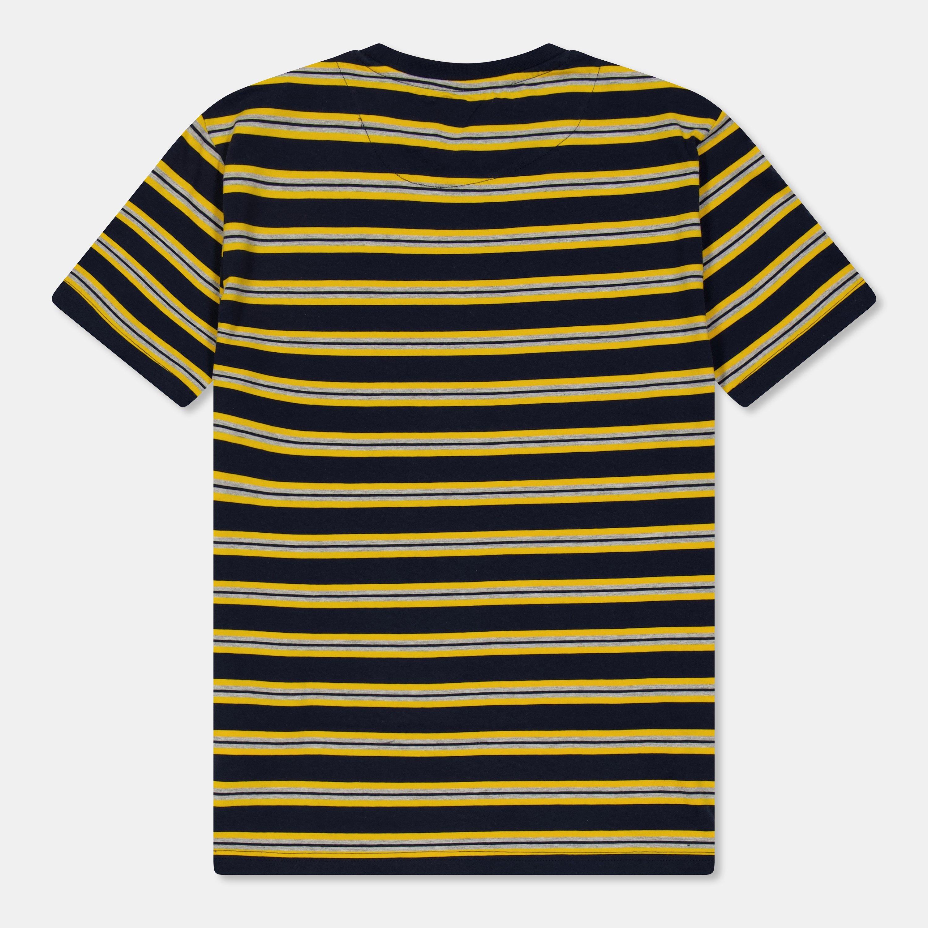 Blue - Farah - Tobago Stripe Ss Tee Juniors - 2