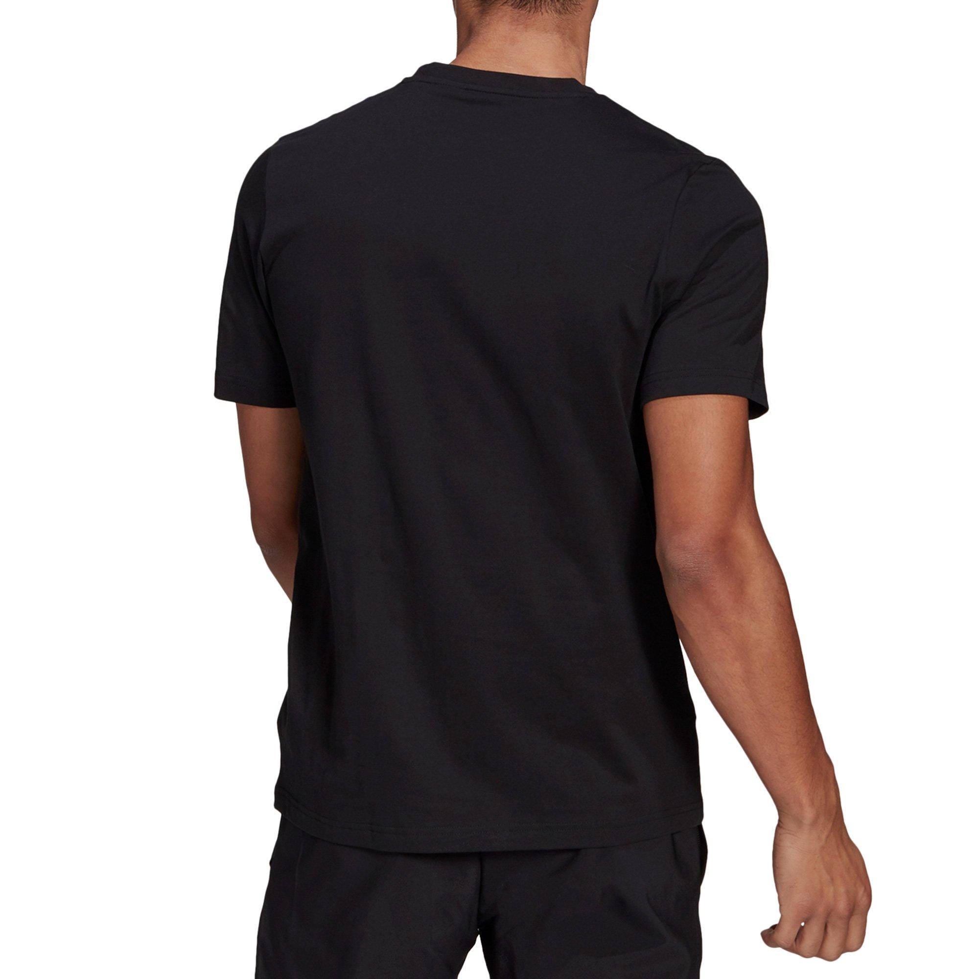 Black - adidas - Jungle Logo Printed Mens T Shirt - 3