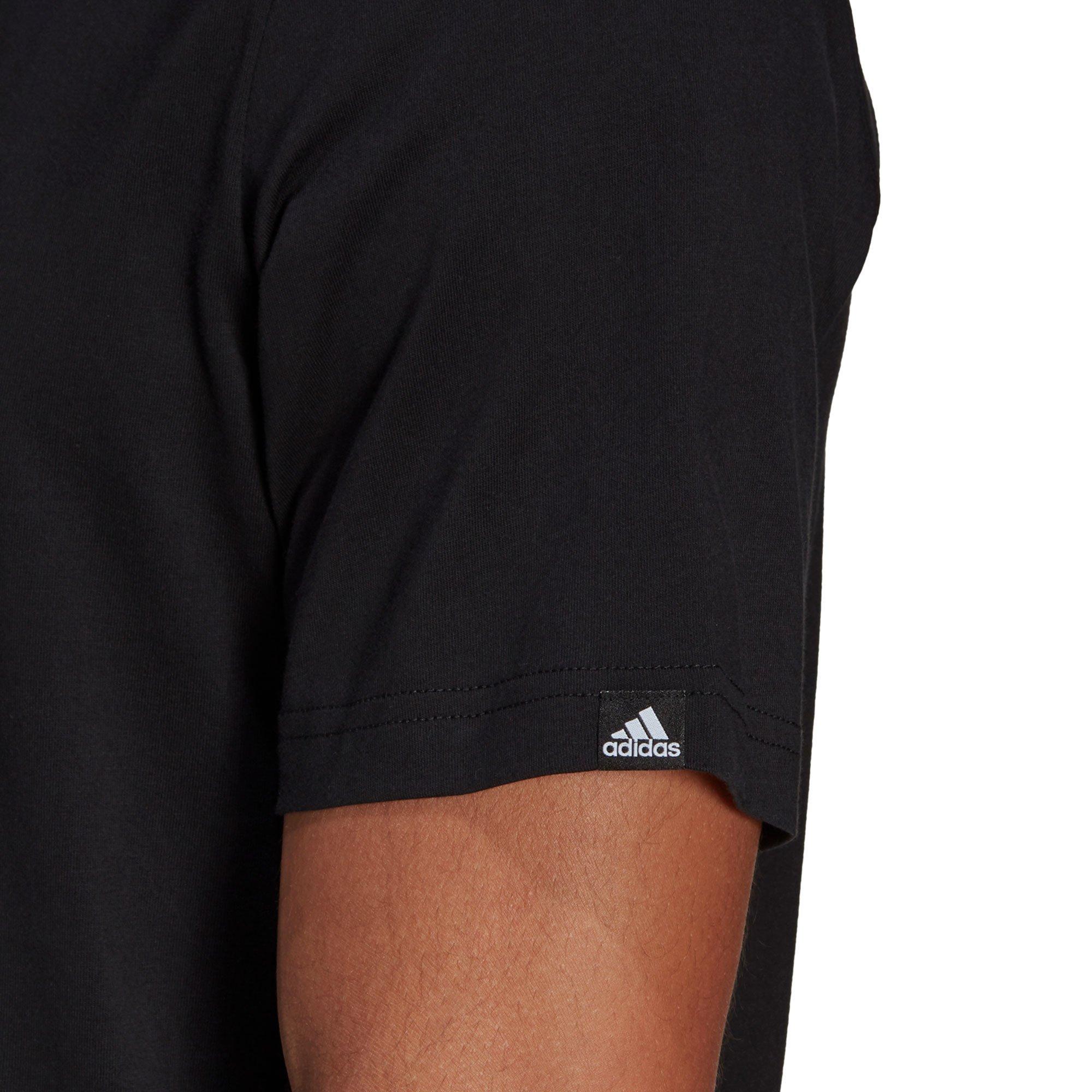 Black - adidas - Jungle Logo Printed Mens T Shirt - 4