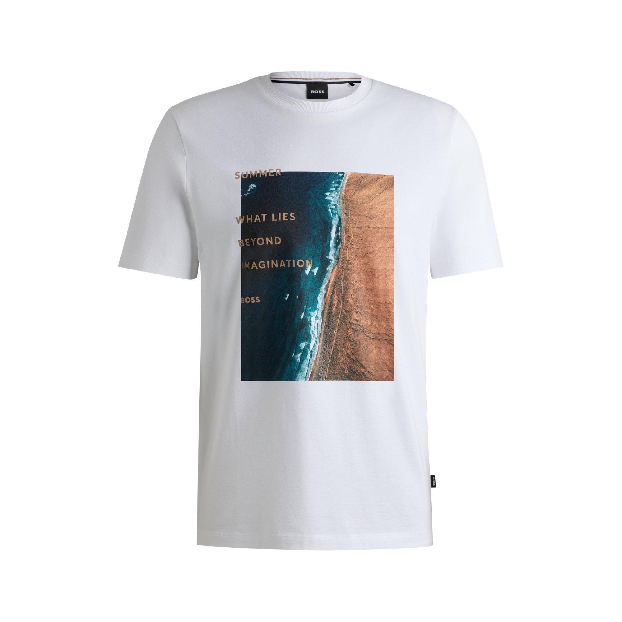 Boss Men's Tiburt T-Shirt - White - S