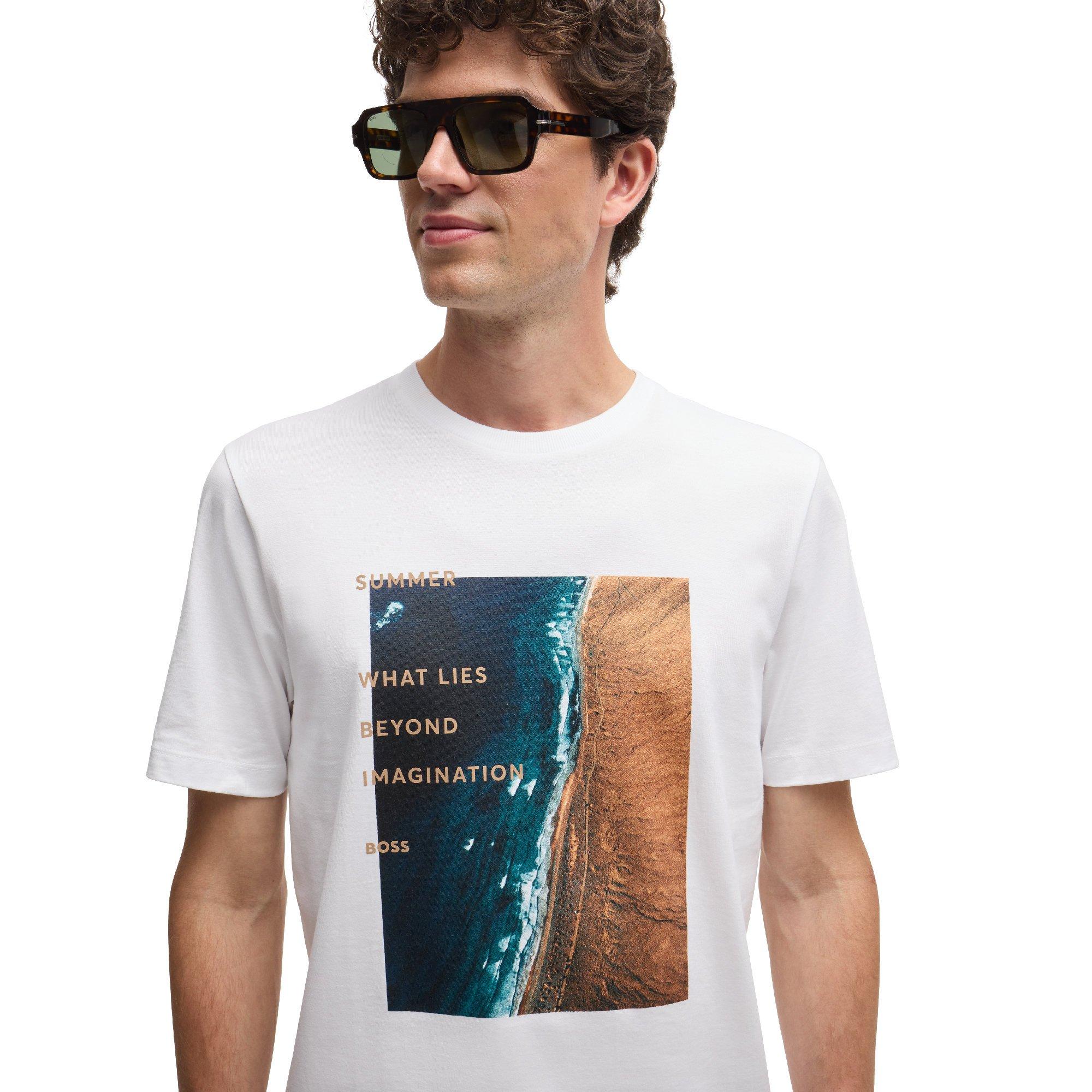 White - Boss - Men's Tiburt T-Shirt - 4