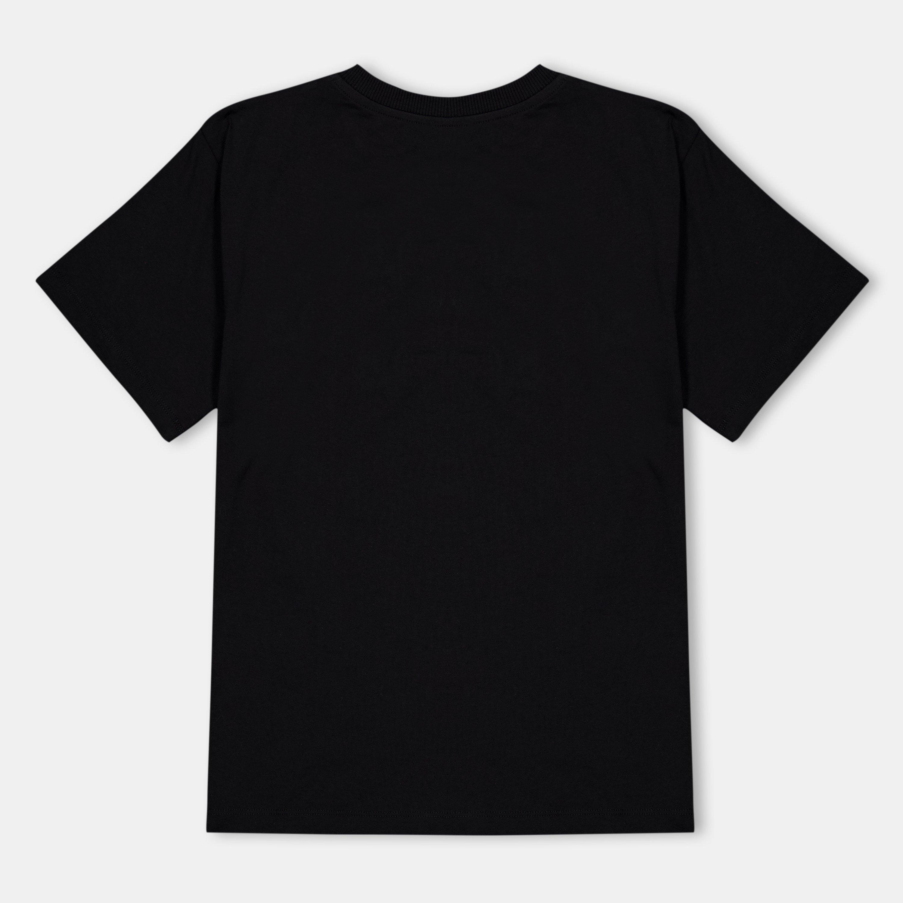 Blk Blu 60100 - Moschino - Unisex Kids' Spray Logo Regular Fit T-Shirt - 2