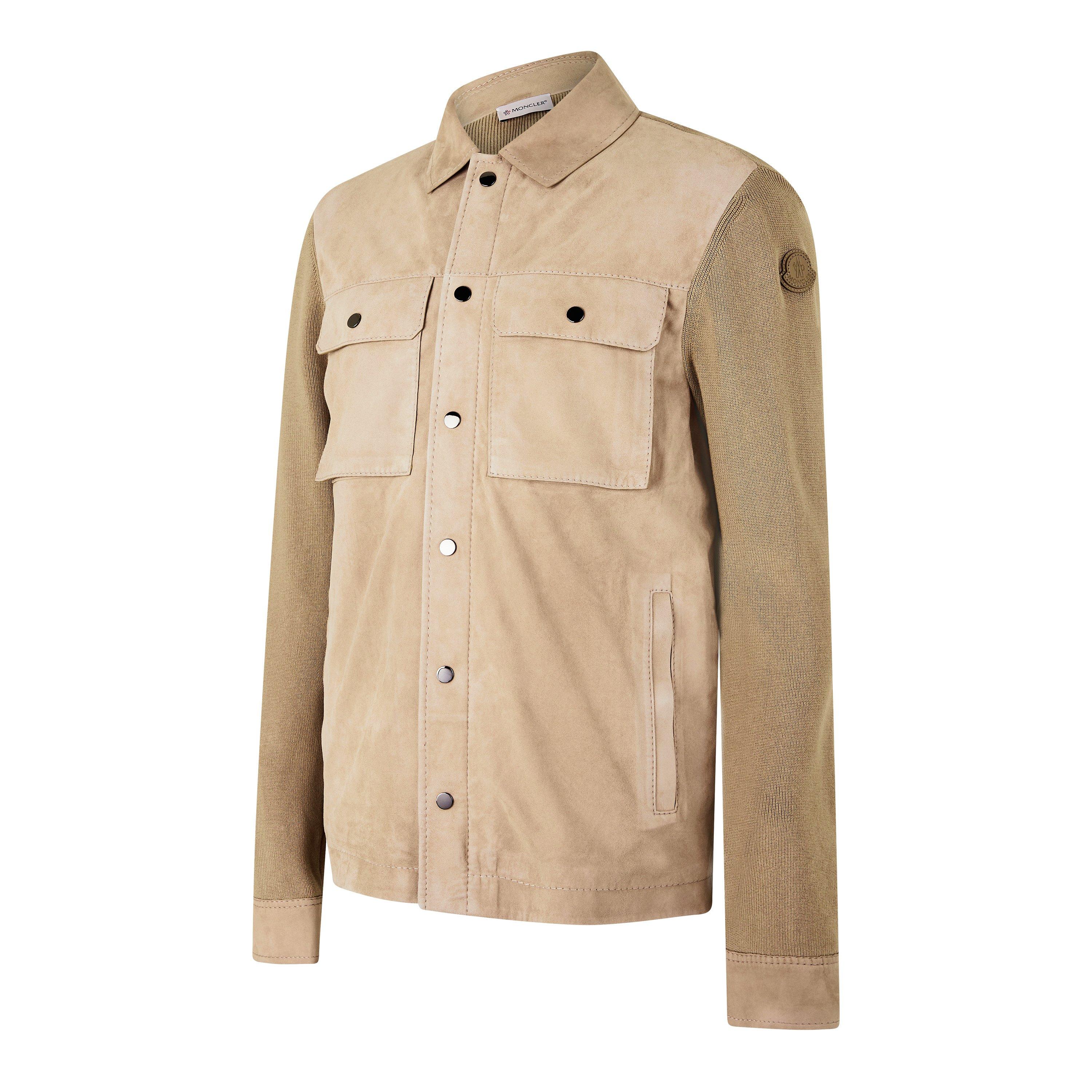 Beige 22A - Moncler - Men's Edit Cotton Long Sleeve Full Zip Overshirt - 7