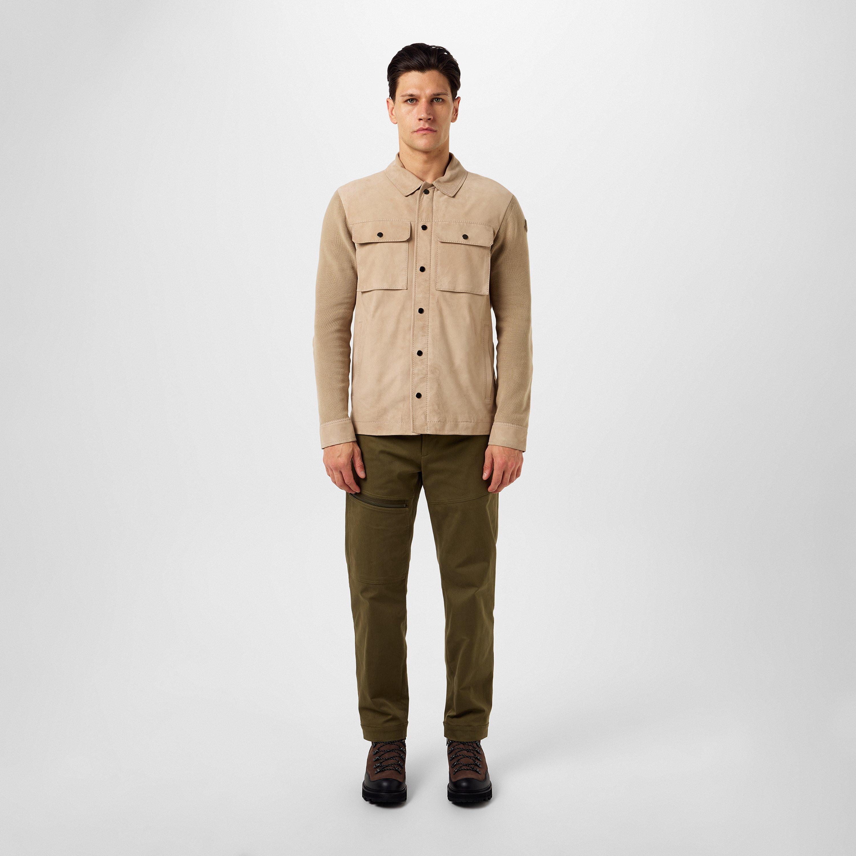 Beige 22A - Moncler - Men's Edit Cotton Long Sleeve Full Zip Overshirt - 4