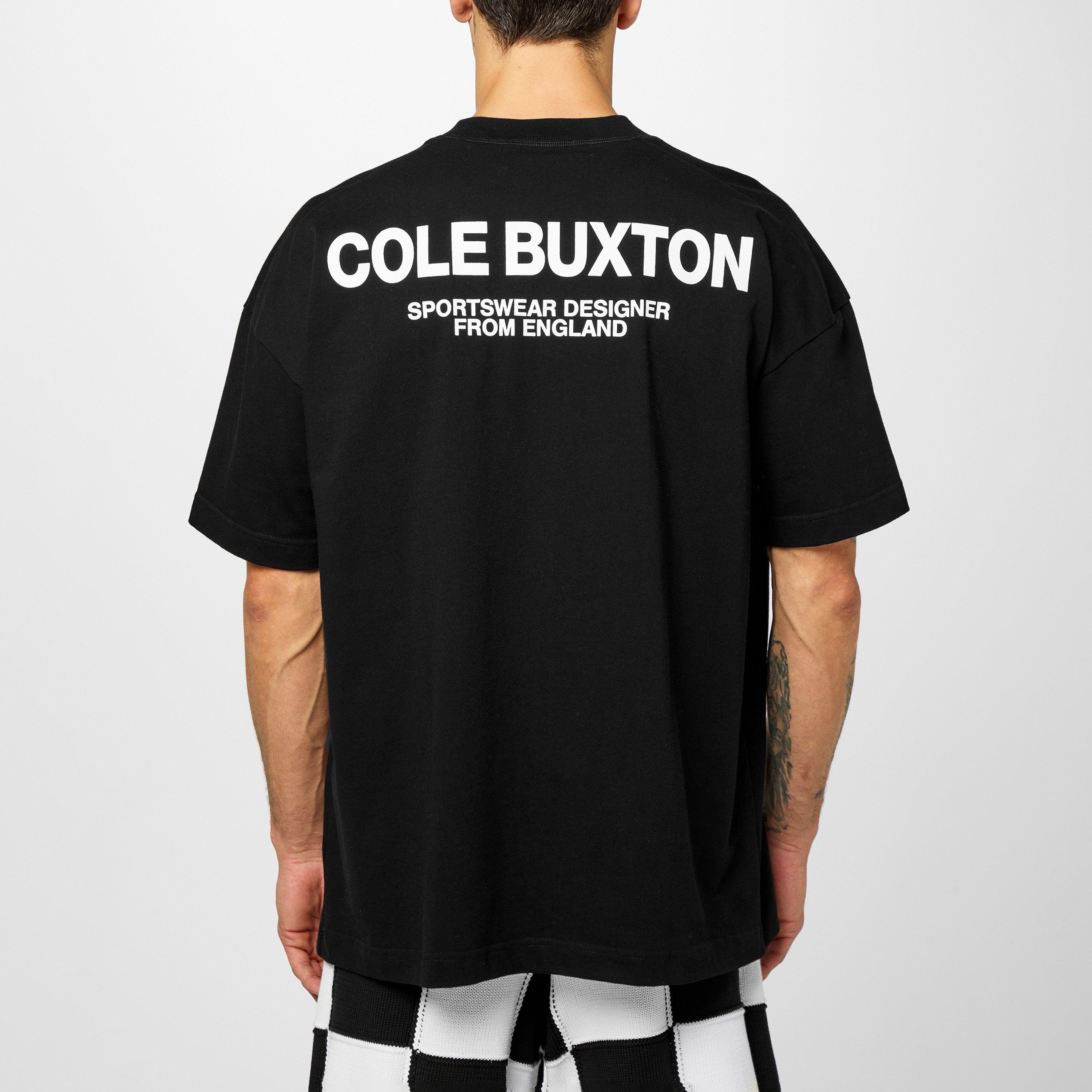 Black - Cole Buxton - Men's Logo Cotton Sportswear T-Shirt - 4