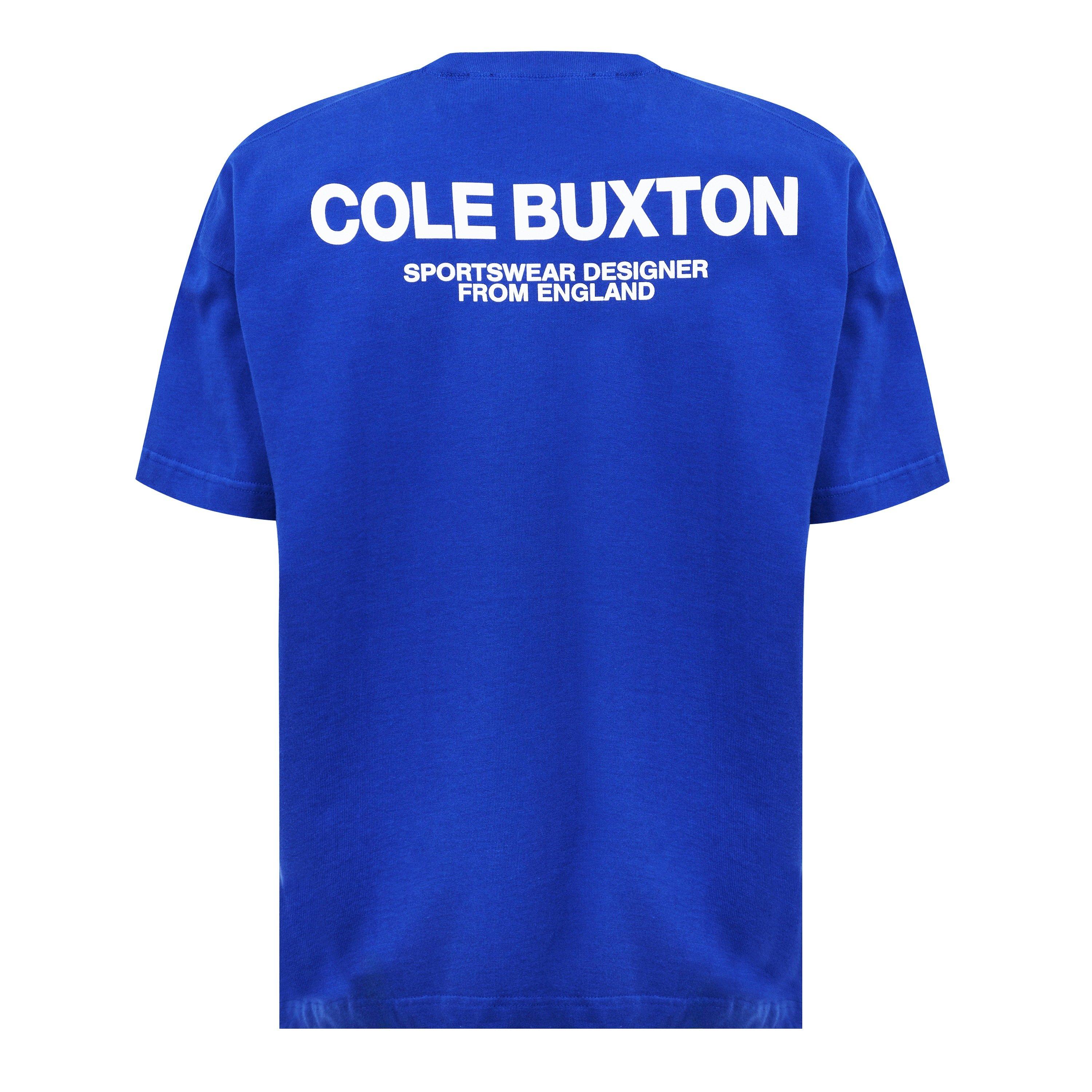 Cobalt Blue - Cole Buxton - Men's Logo Cotton Sportswear T-Shirt - 6