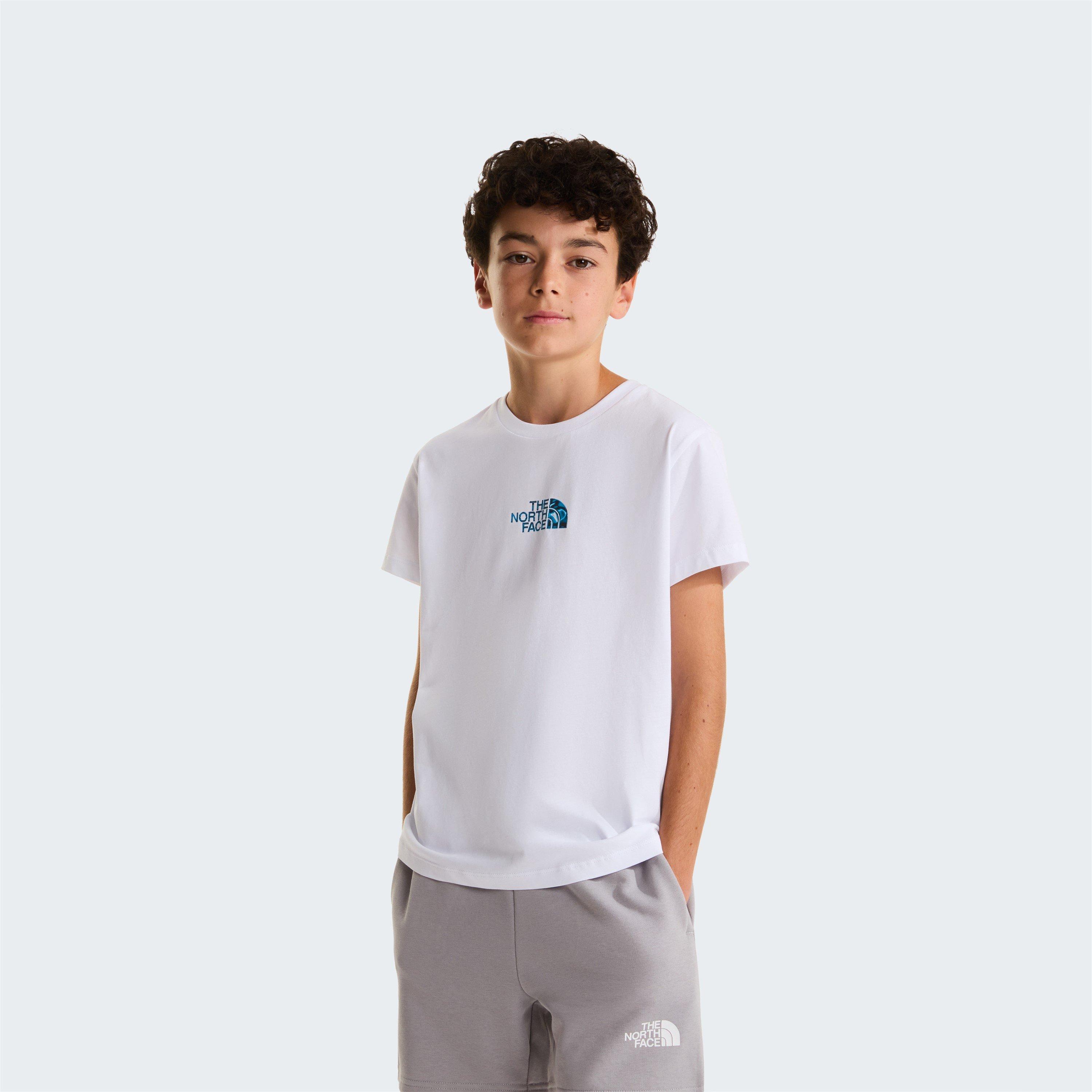 TNF White FN4 - The North Face - Liquid Logo Tee Junior Boys - 3
