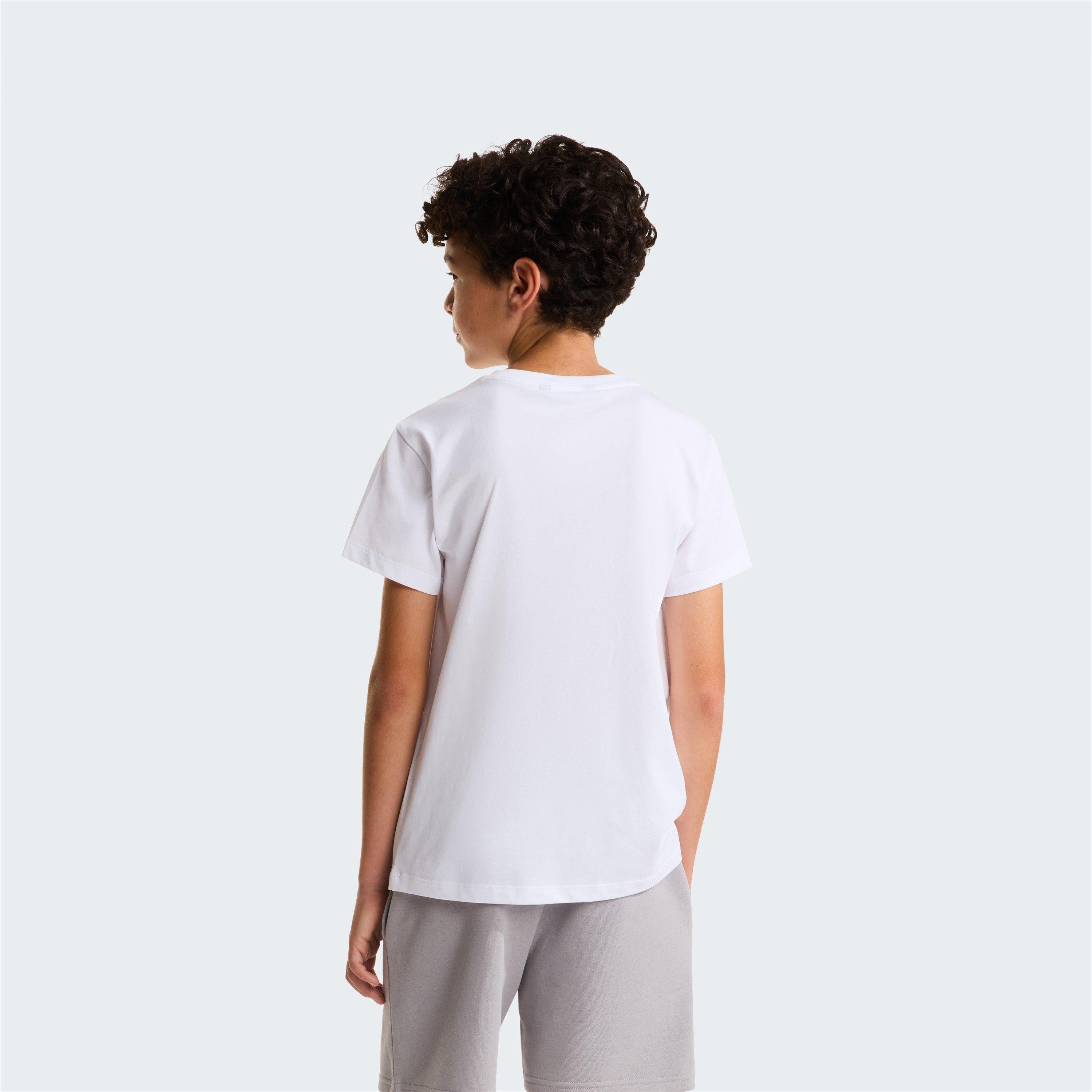 TNF White FN4 - The North Face - Liquid Logo Tee Junior Boys - 4
