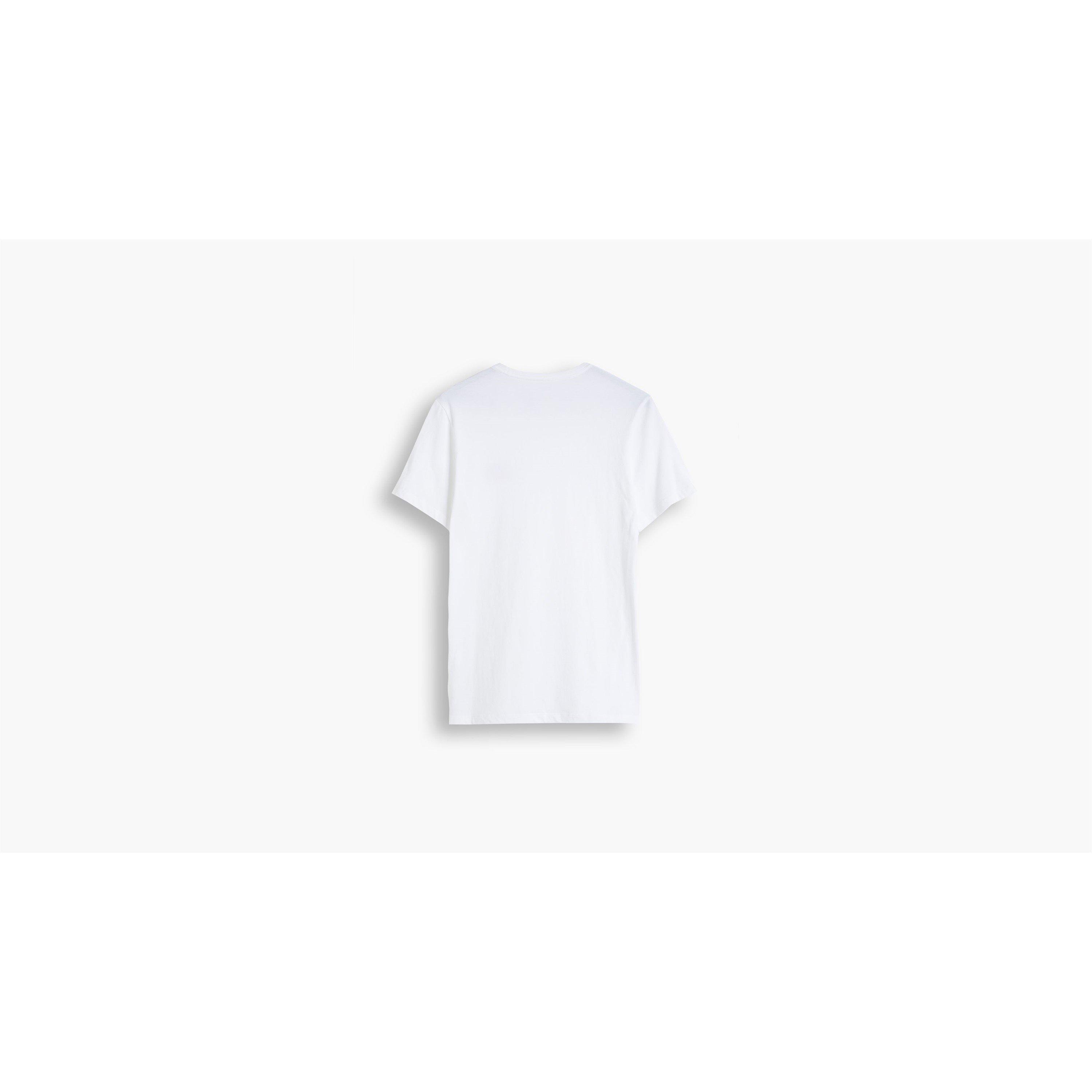 White/Black - Levis - Levis 2 Pack Logo Crew Neck T-Shirts - 2