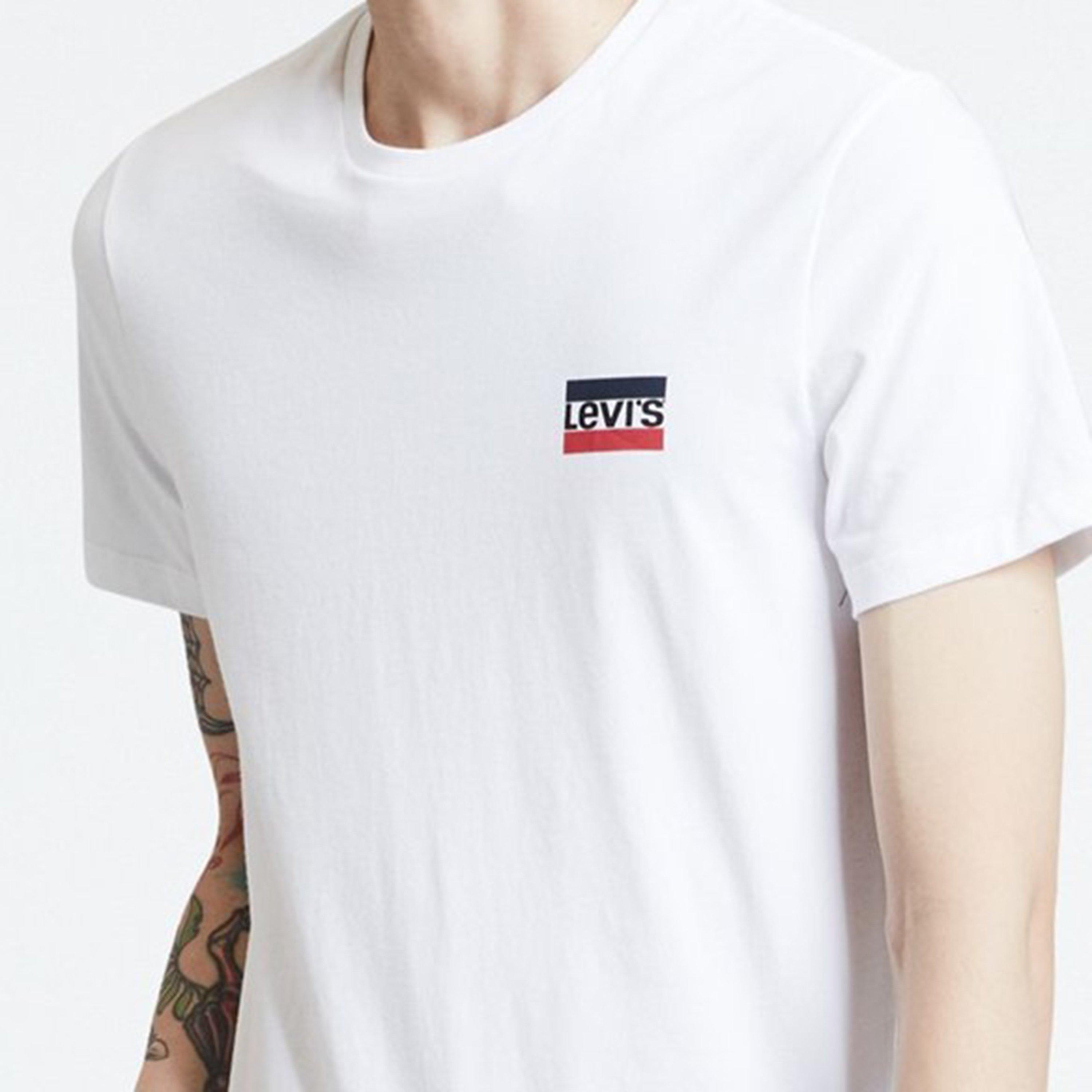 White/Black - Levis - Levis 2 Pack Logo Crew Neck T-Shirts - 9