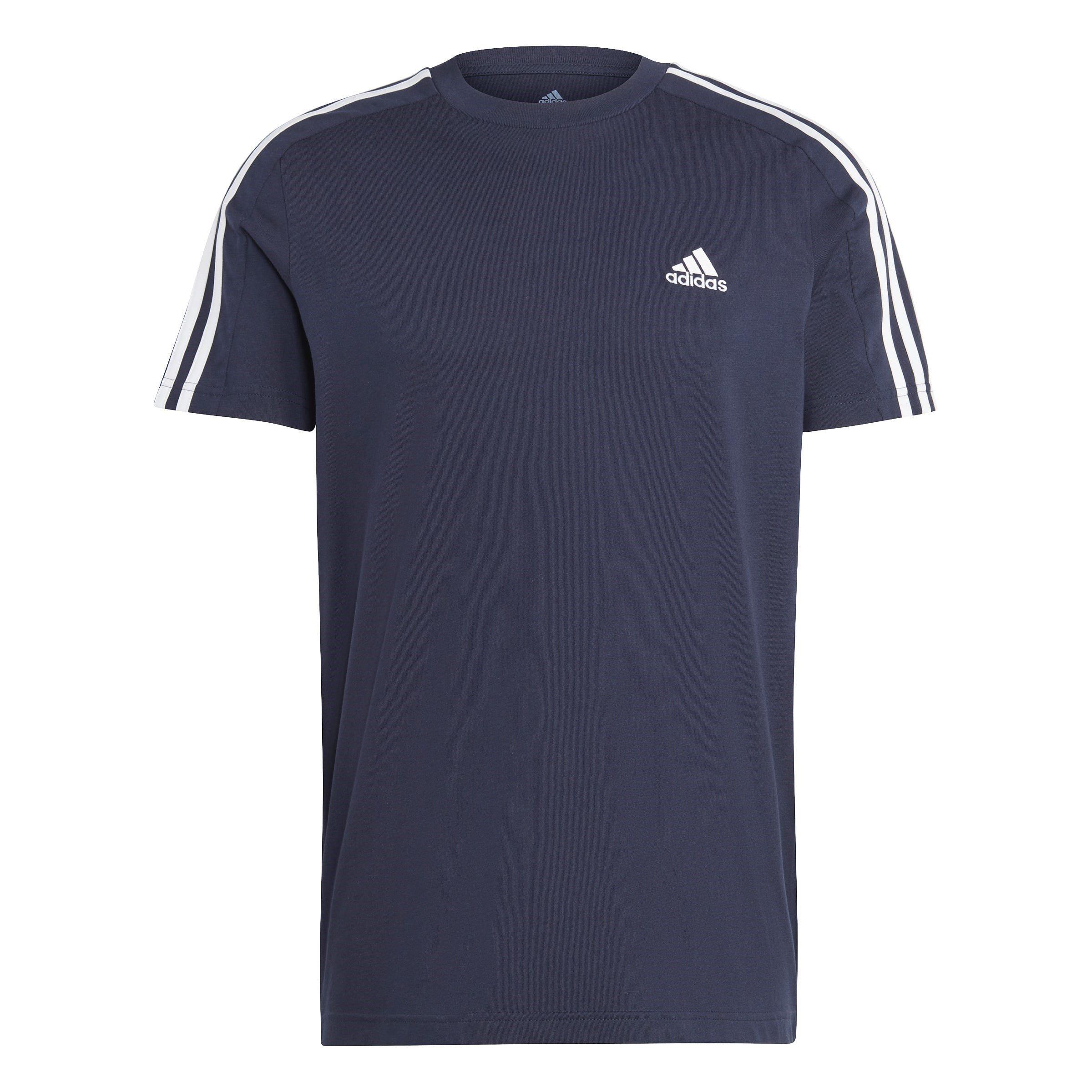 adidas Essentials 3 Stripes T Shirt Mens T shirts coupe reguliere Sports Direct