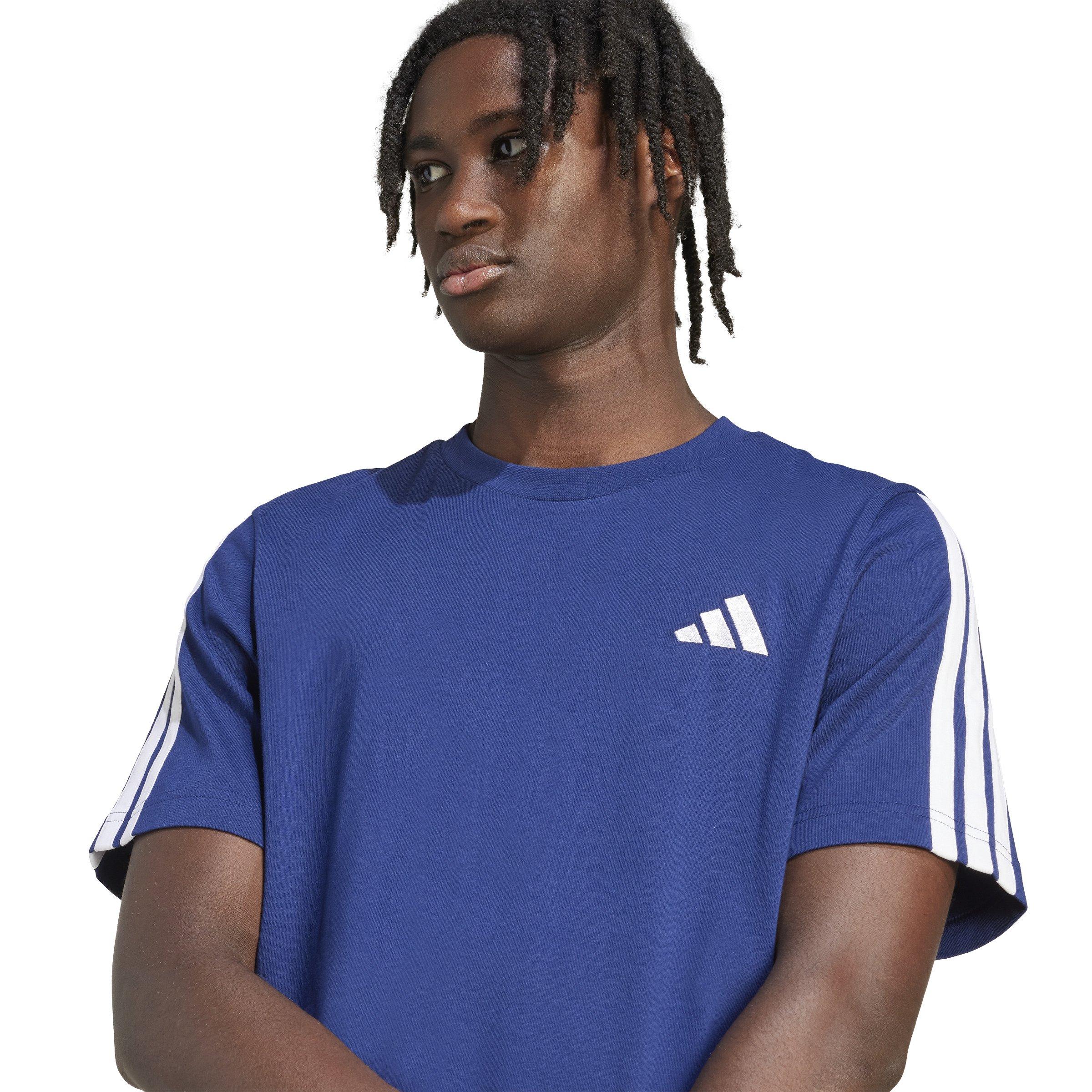 Mornarsko plava / bijela - adidas - Essentials 3-Stripes T-Shirt Mens - 5