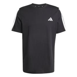 adidas Essentials 3 Stripes T Shirt Mens