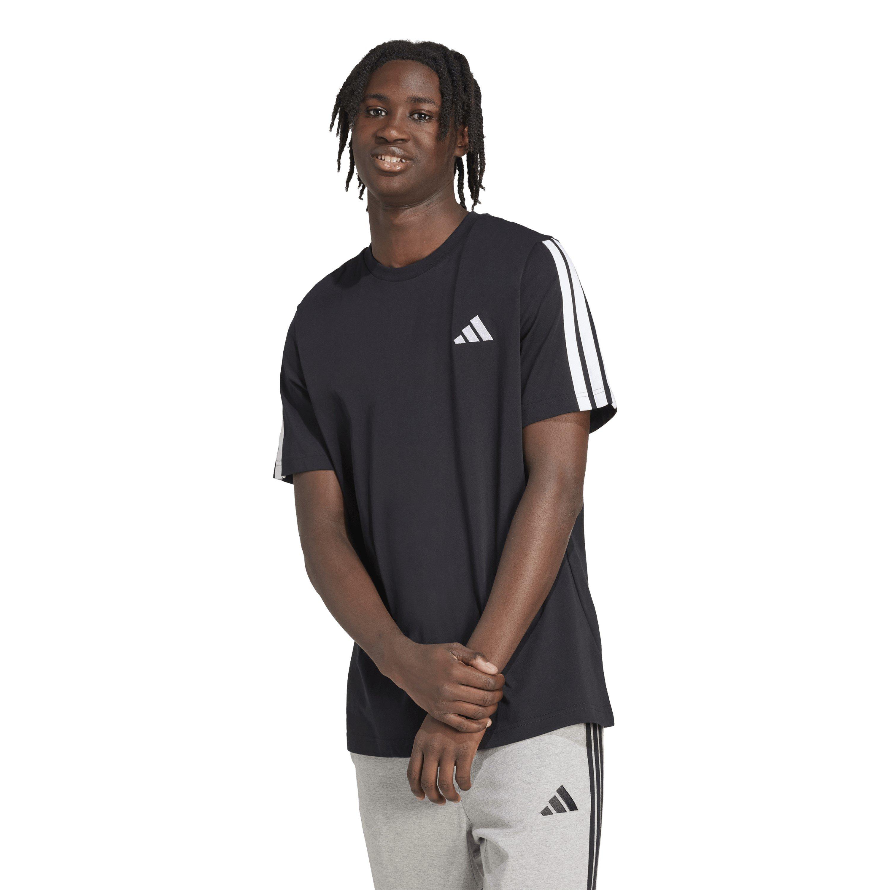 Noir/Blanc - adidas - Essentials 3-Stripes T-Shirt Mens - 2