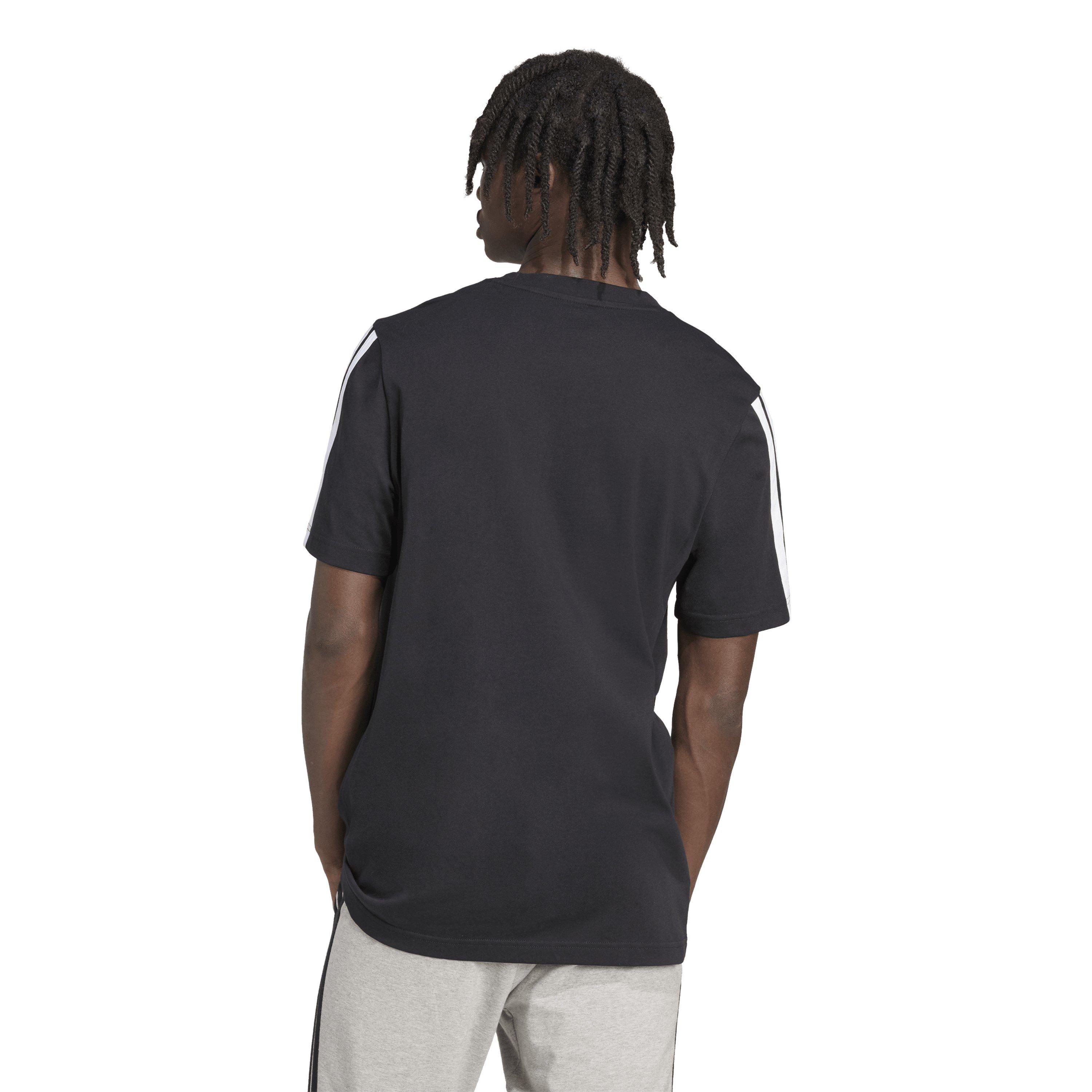Noir/Blanc - adidas - Essentials 3-Stripes T-Shirt Mens - 3