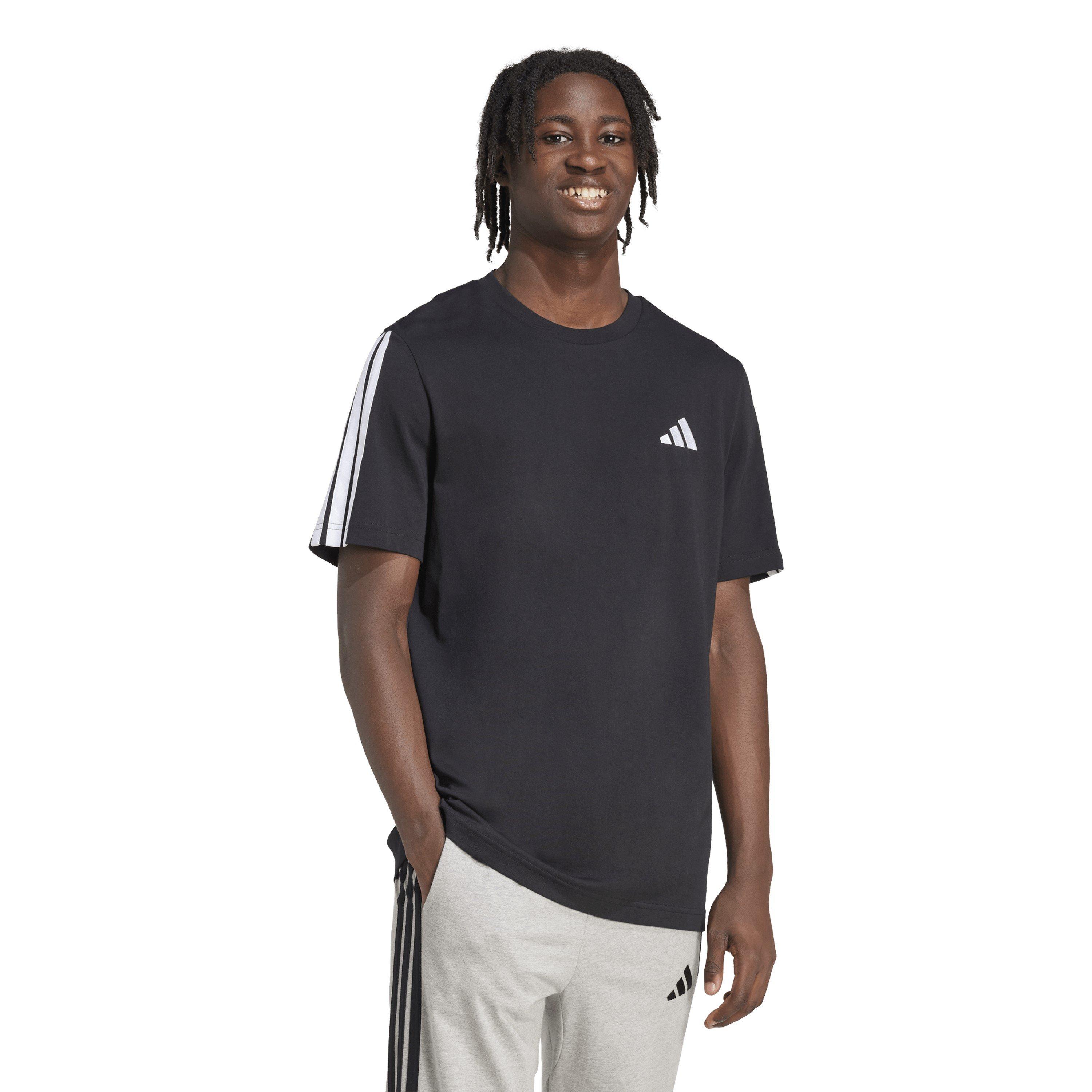 Noir/Blanc - adidas - Essentials 3-Stripes T-Shirt Mens - 6