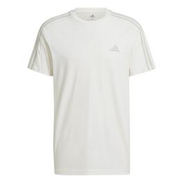 adidas Essentials 3 Stripes T Shirt Mens