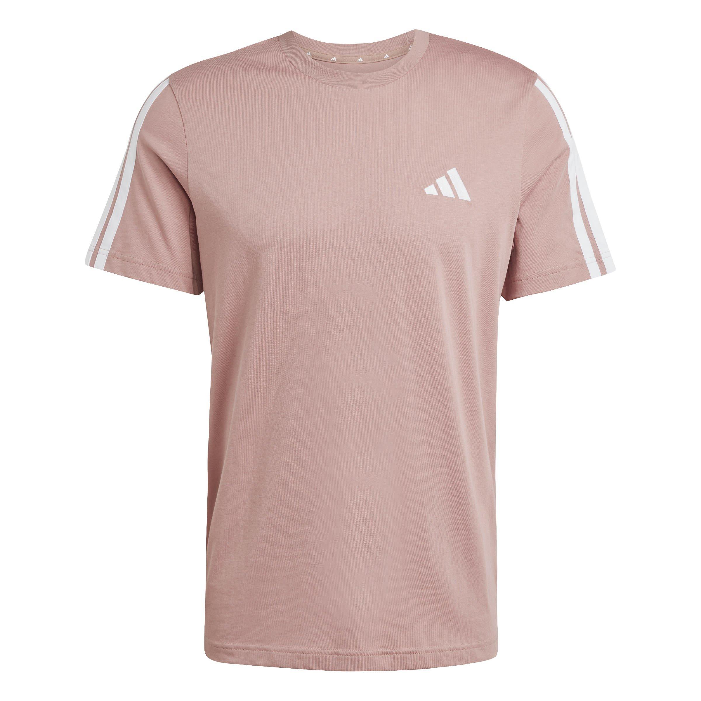 Adidas Men's Essentials 3-Stripes T-Shirt - Warm Clay - XL