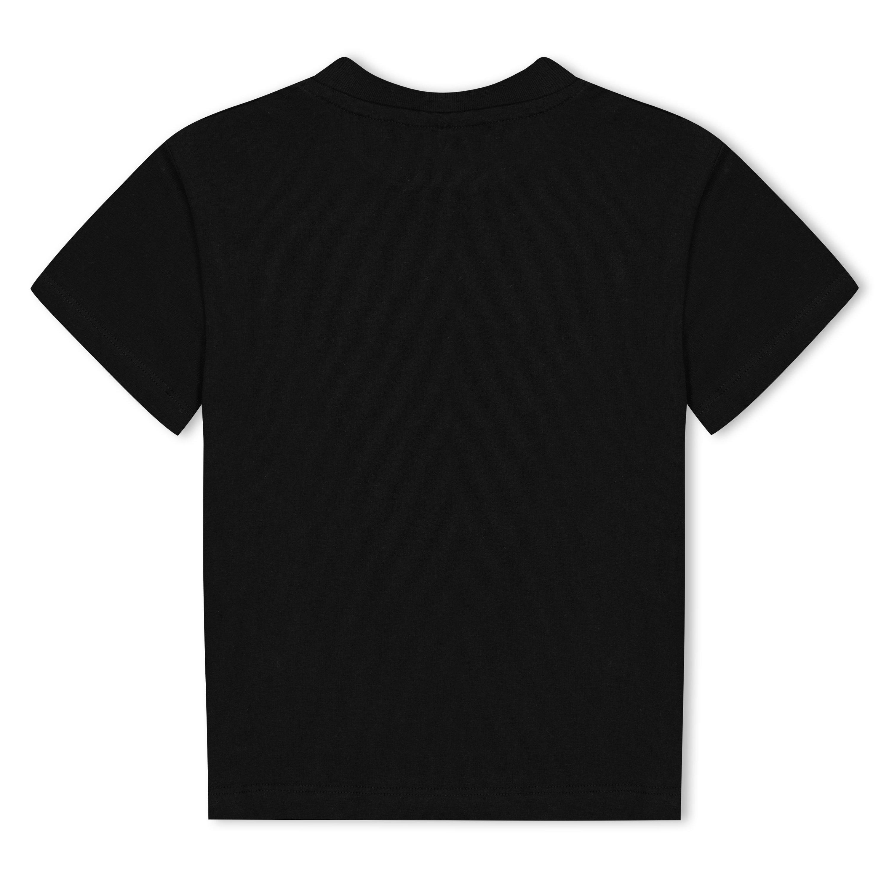 Blk Red 1025 - Palm Angels - Kids' Flame Logo Print Regular Fit T-Shirt - 2