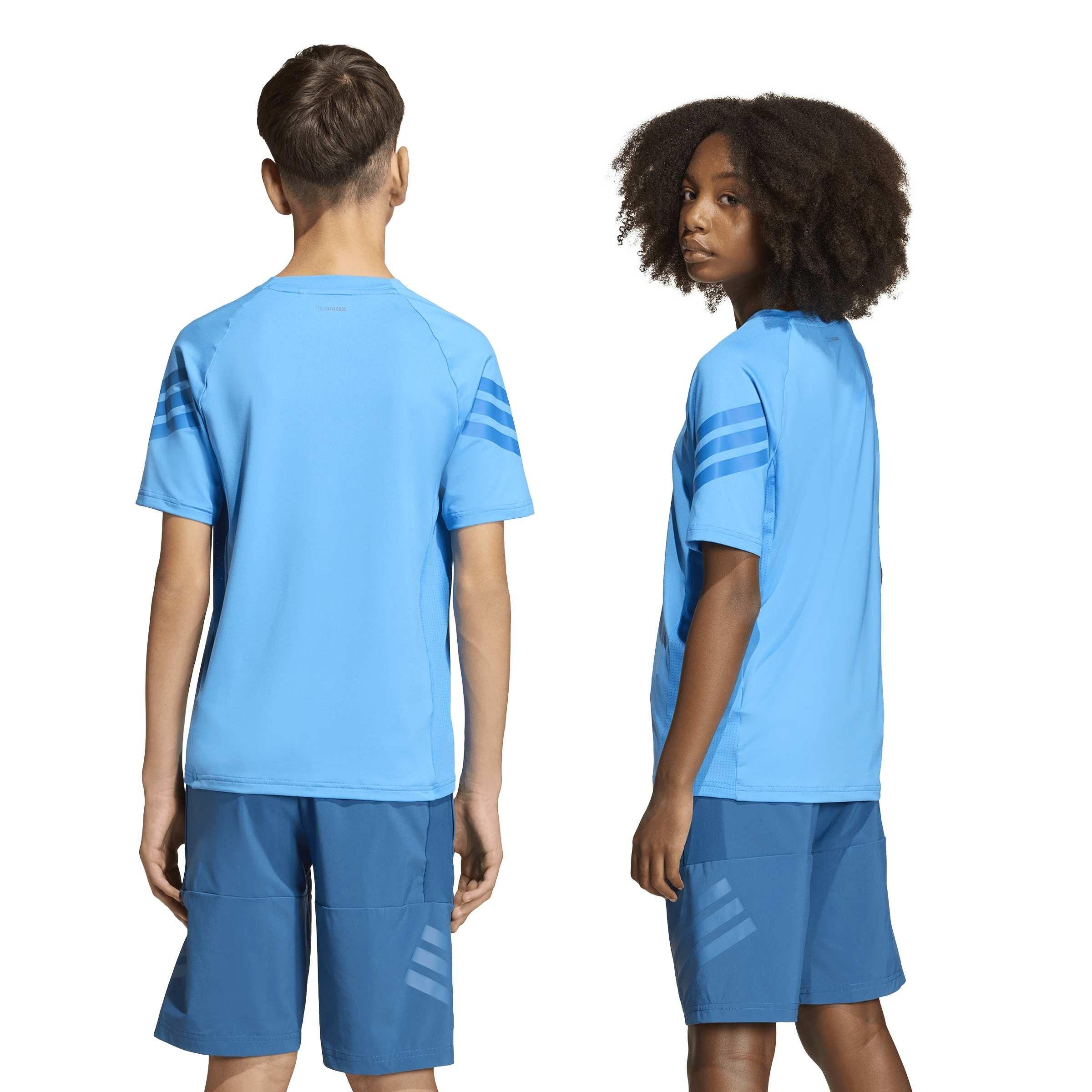 Lucid Ray Blue - adidas - Kids' T-Shirt - 3