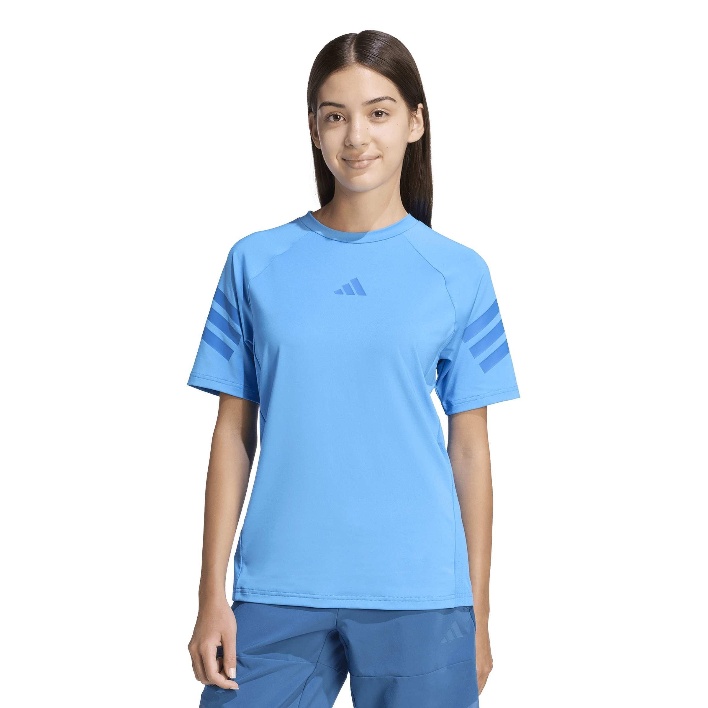 Lucid Ray Blue - adidas - Kids' T-Shirt - 4