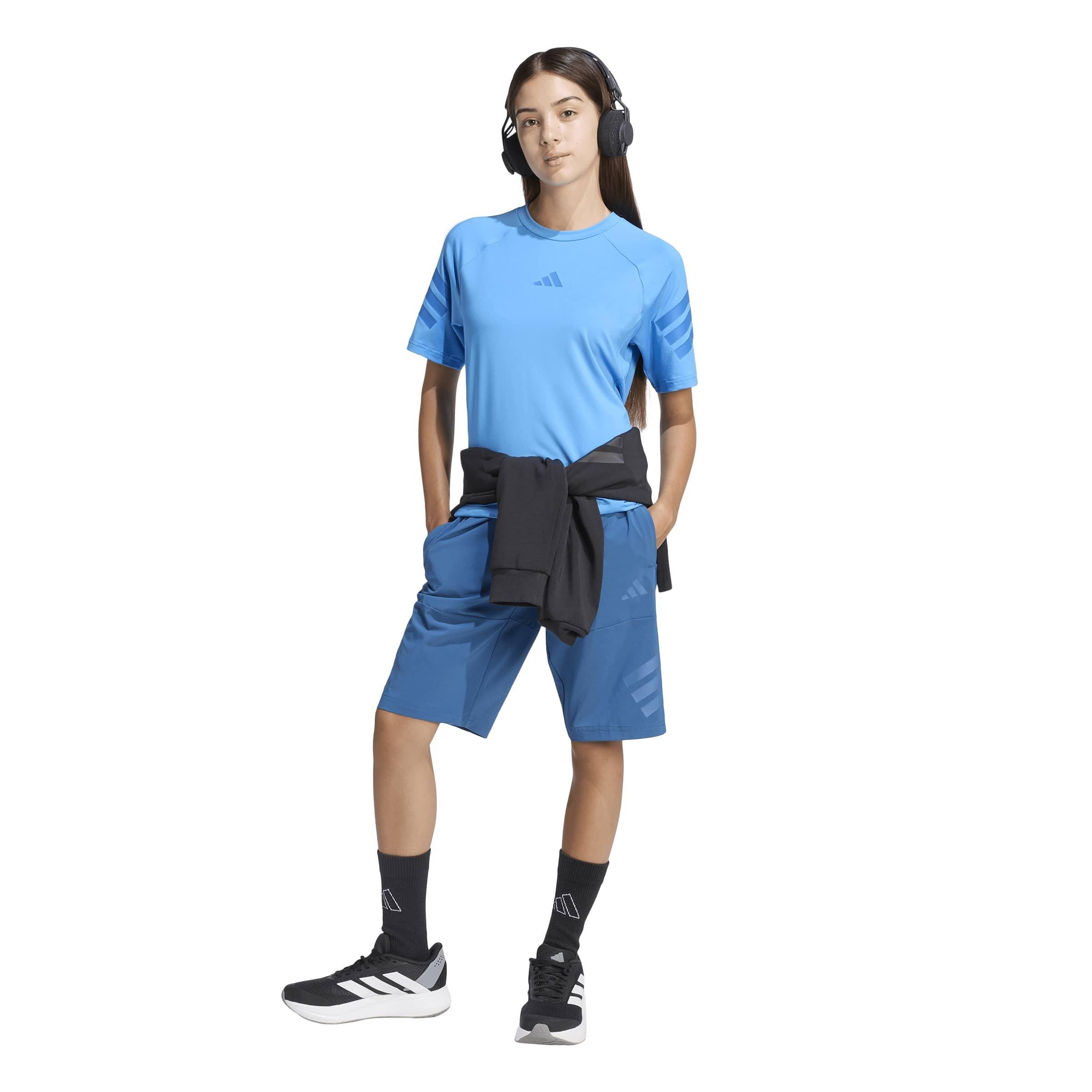 Lucid Ray Blue - adidas - Kids' T-Shirt - 7