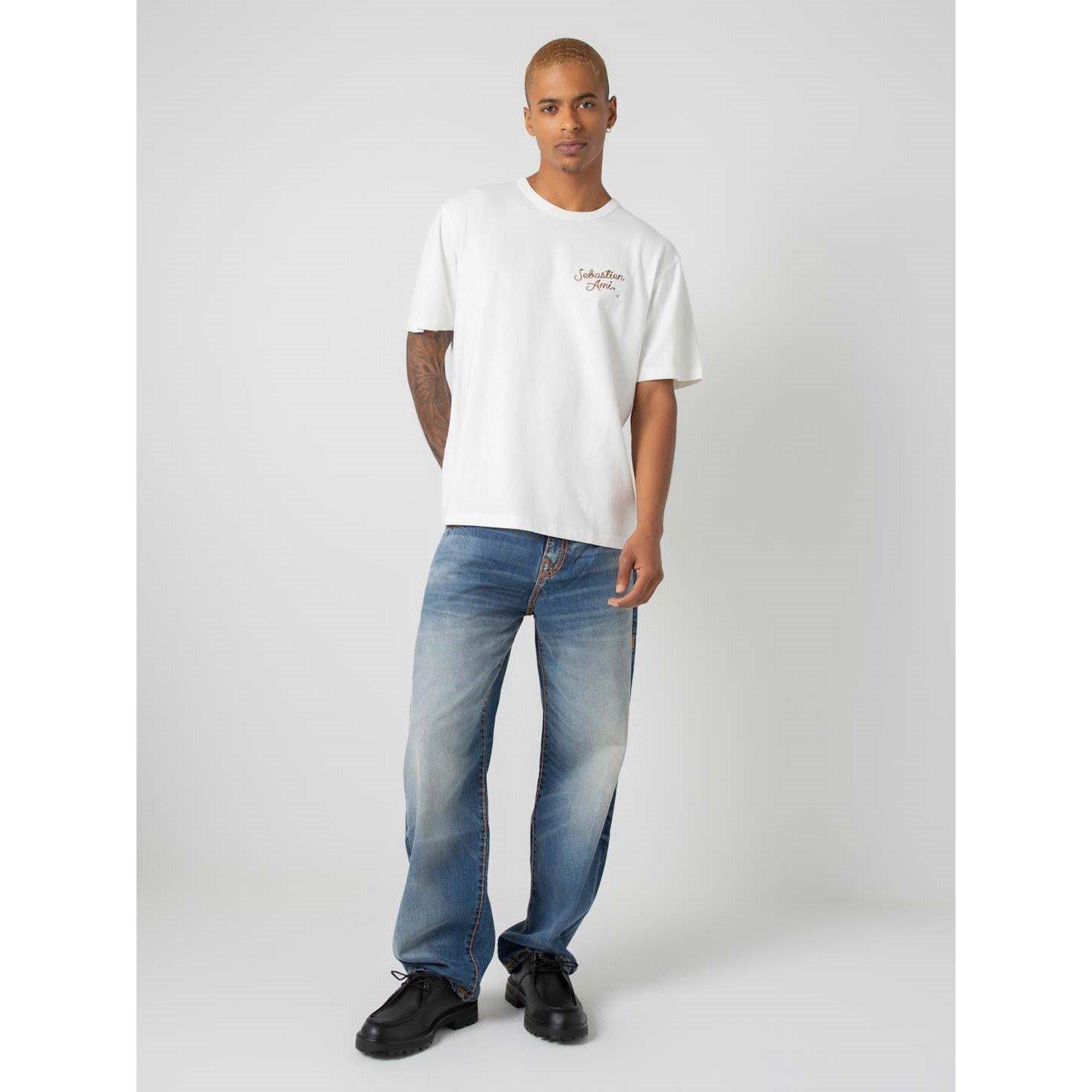 Off White - True Religion - Sebastien Ami Regular Fit T-Shirt - 4