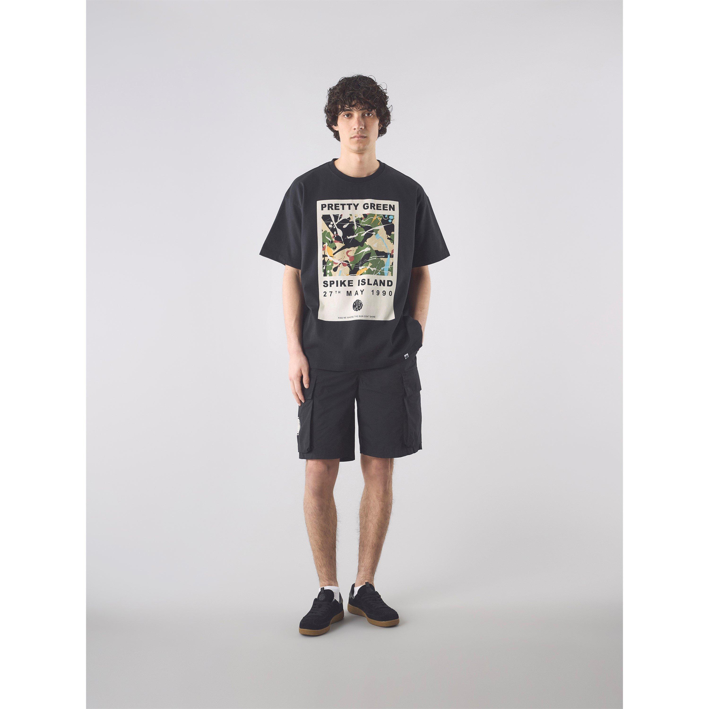 Nero - Pretty Green - Men's PG Spike Island Regular Fit T-Shirt - 2