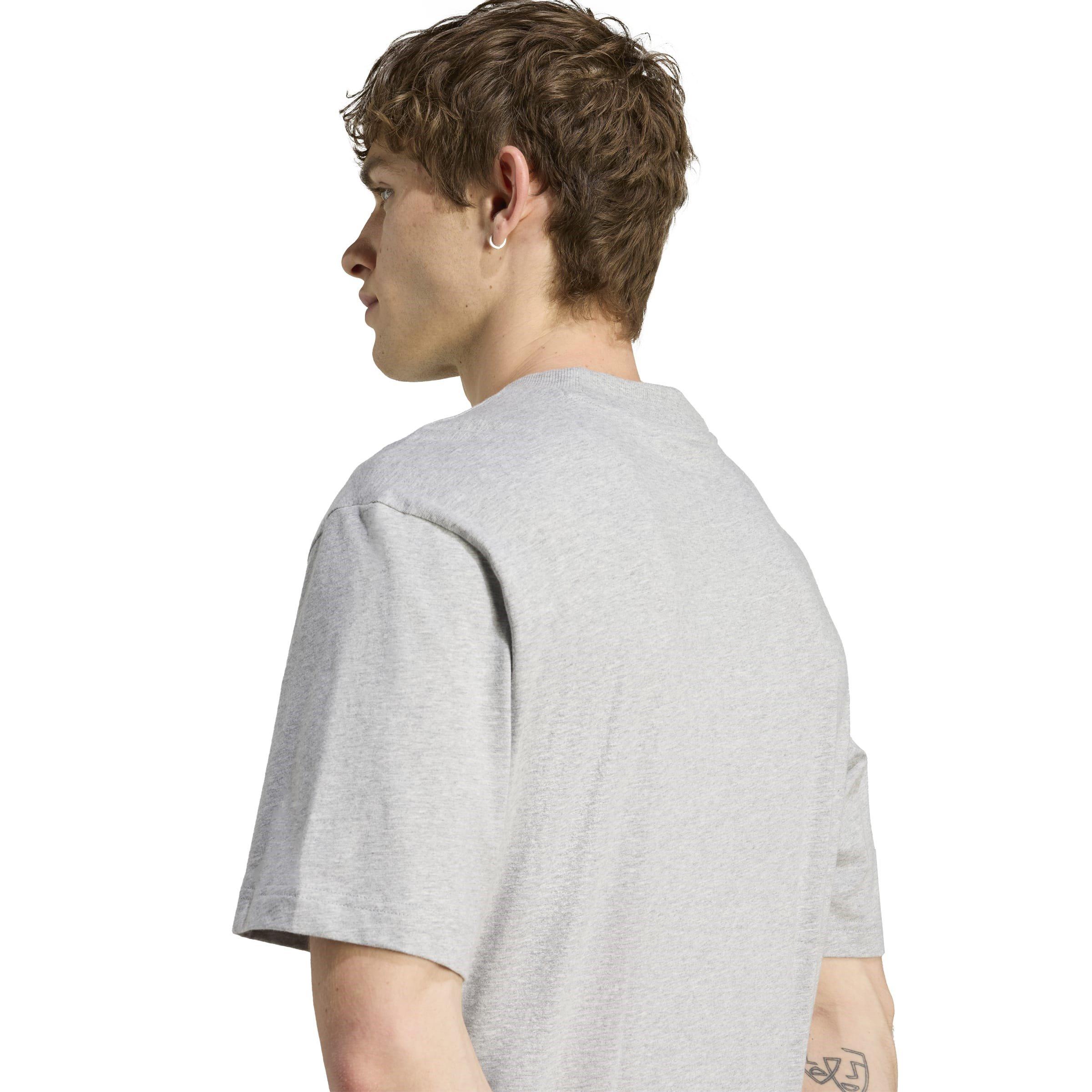 Grey Heather - adidas - Big Logo Tee - 5
