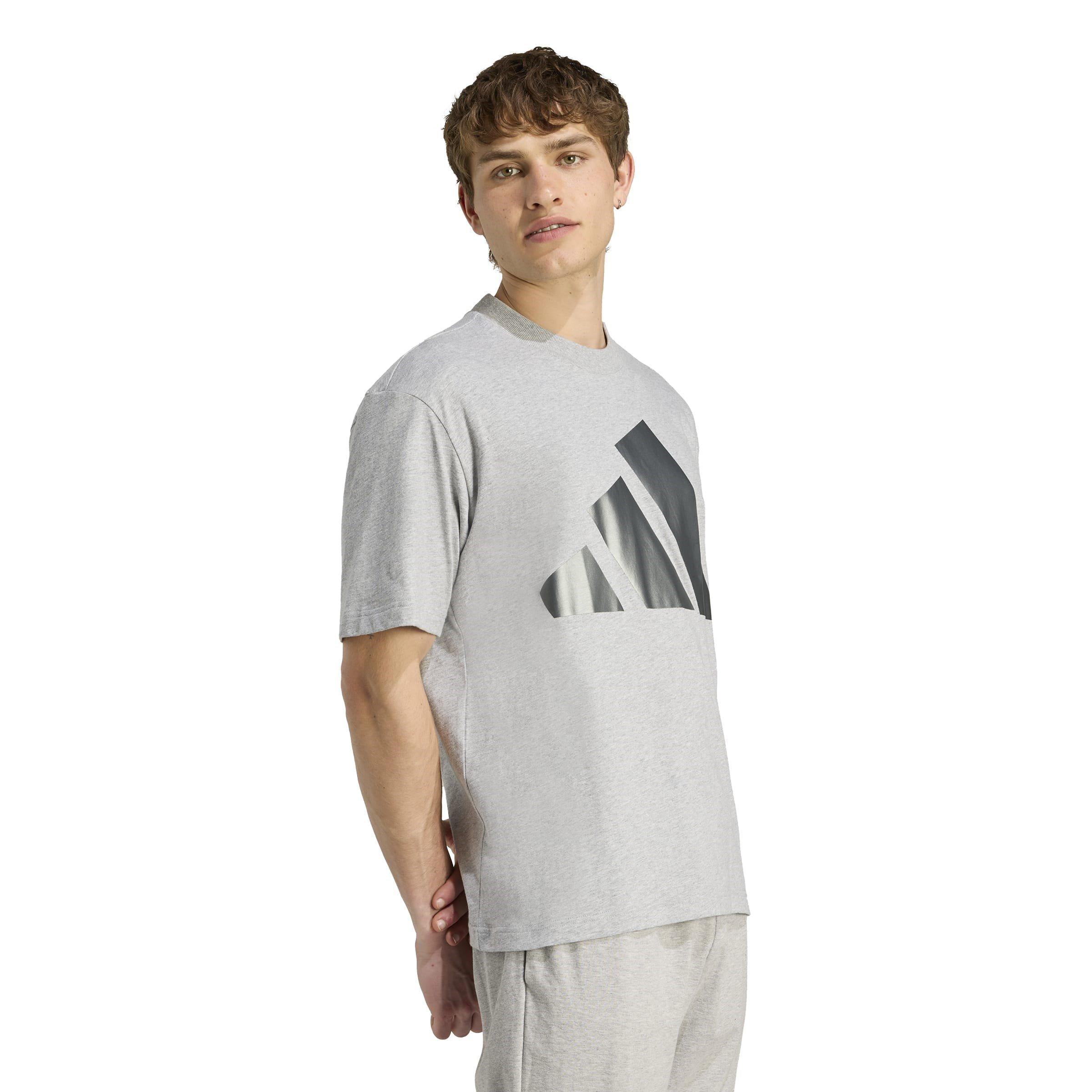 Grey Heather - adidas - Big Logo Tee - 6