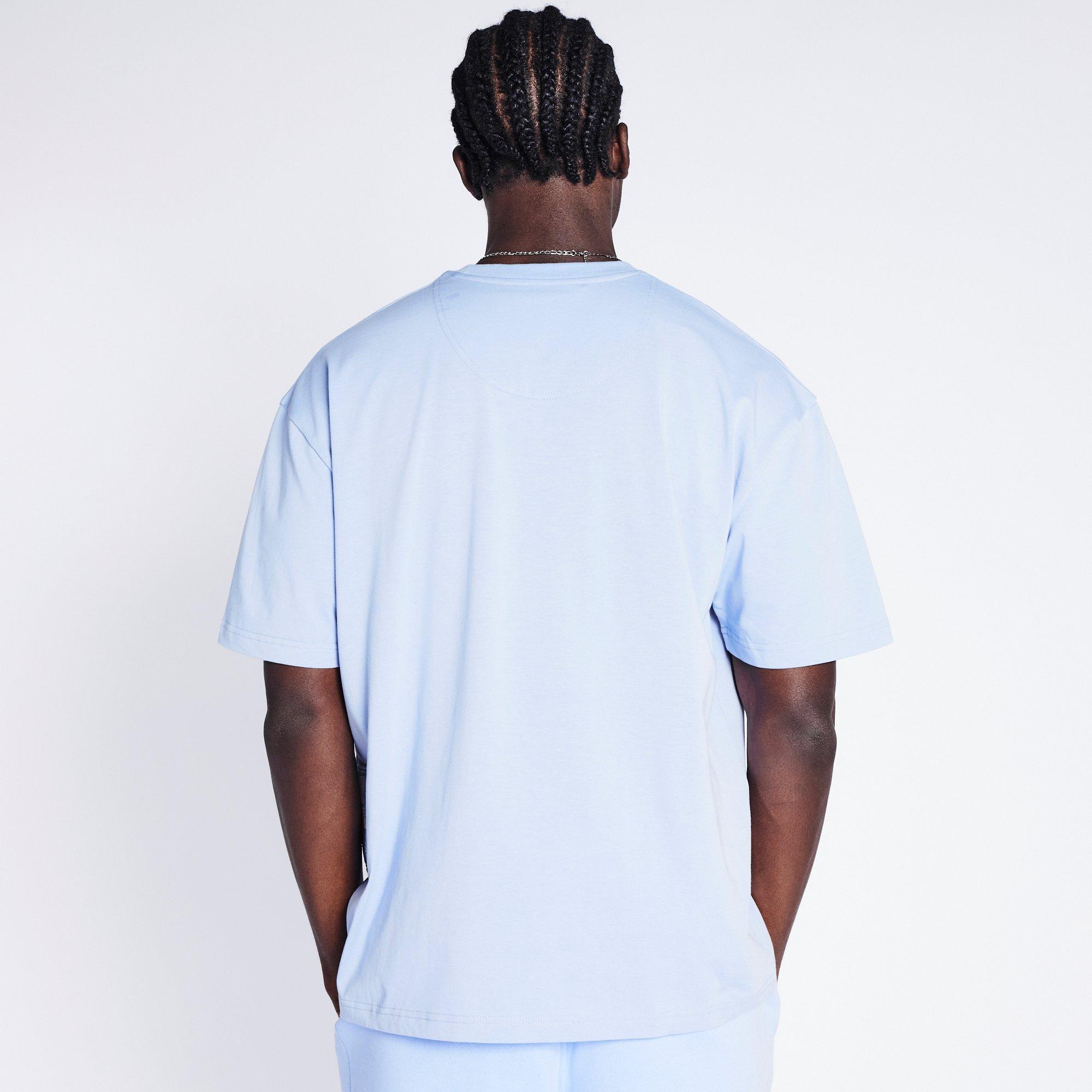 Azul polvoriento - Blood Brother - Regular Fit Badged T-Shirt - 3