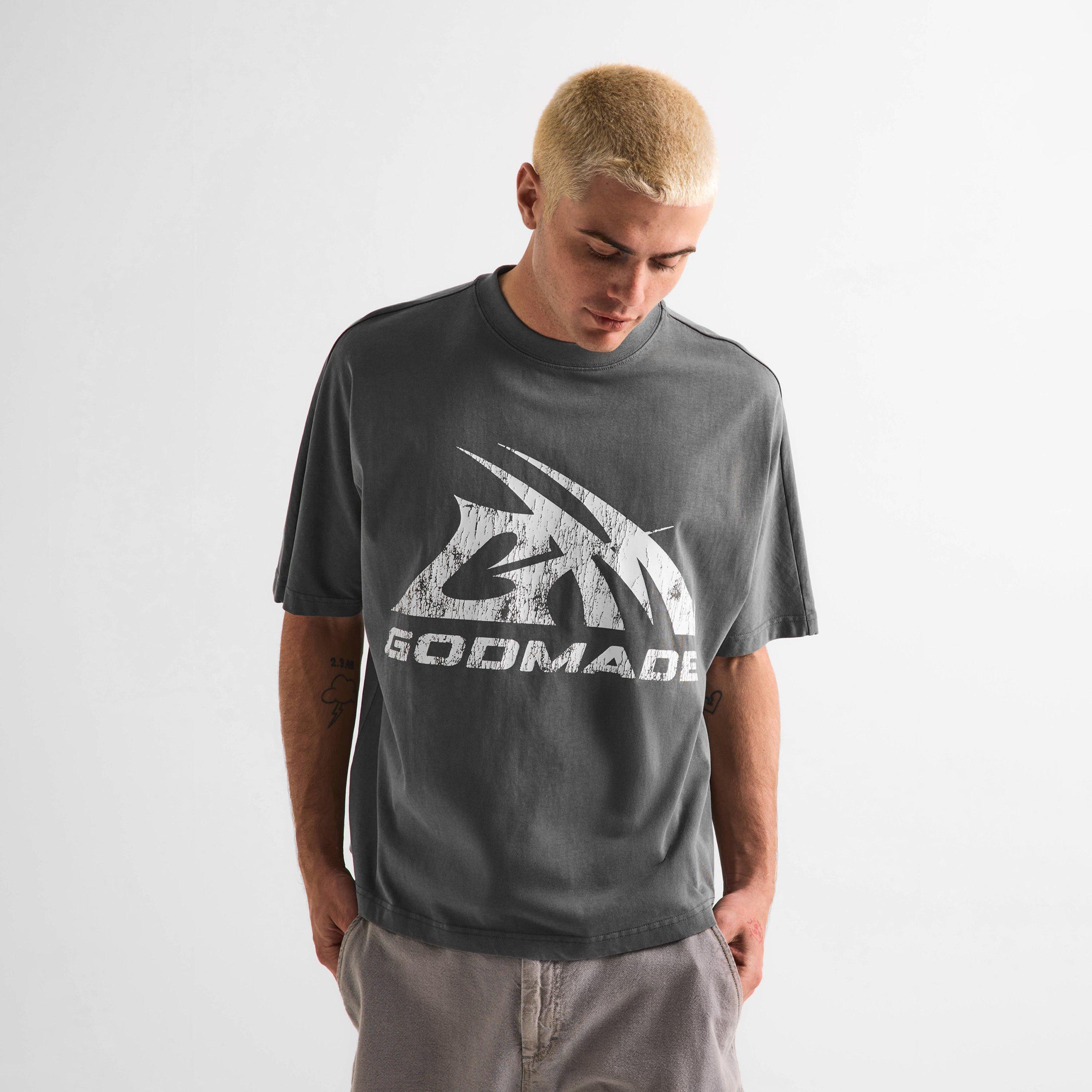 Washed Grey - God Made - Men's T-Shirt - 3