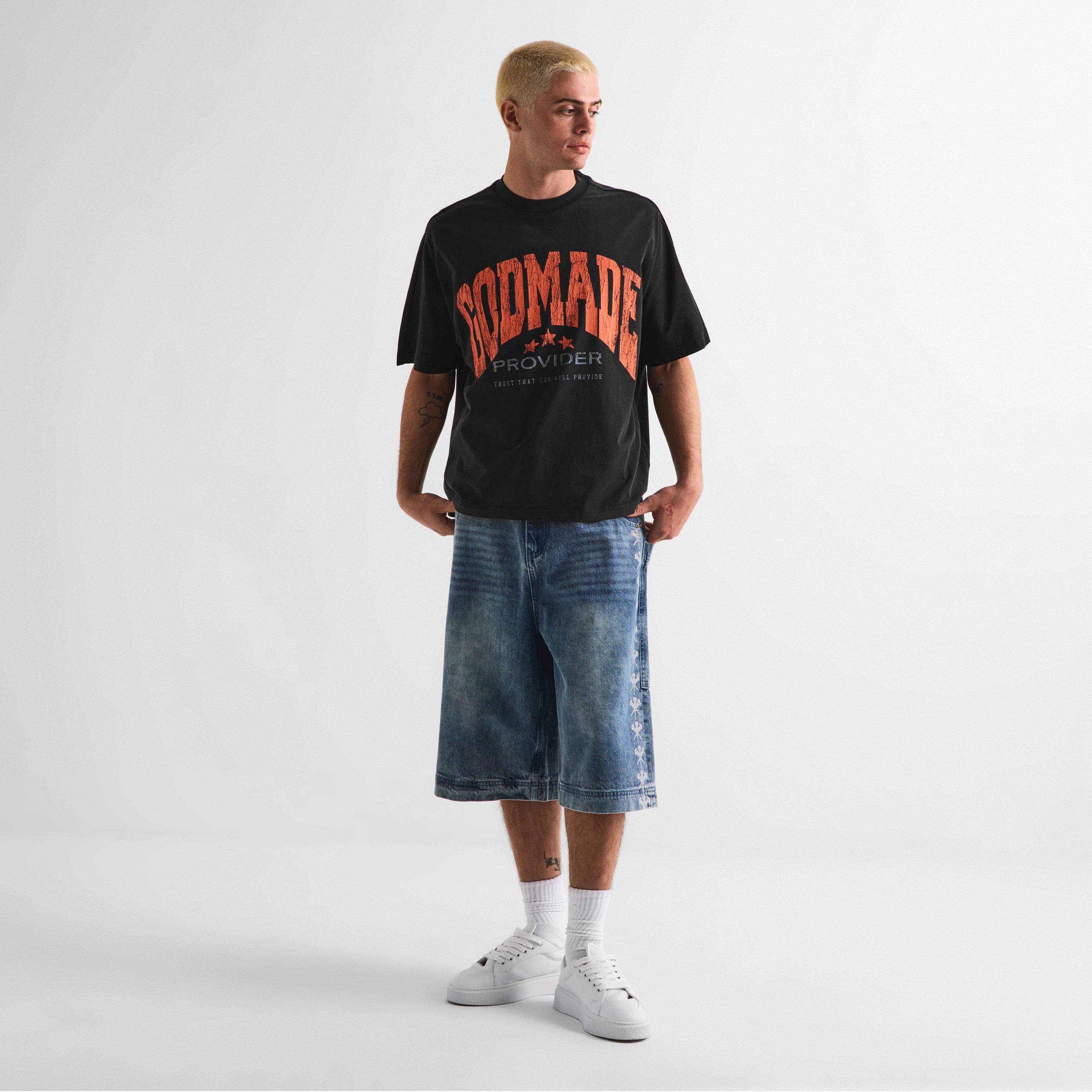 WASH BLACK - God Made - Men's T-Shirt - 5