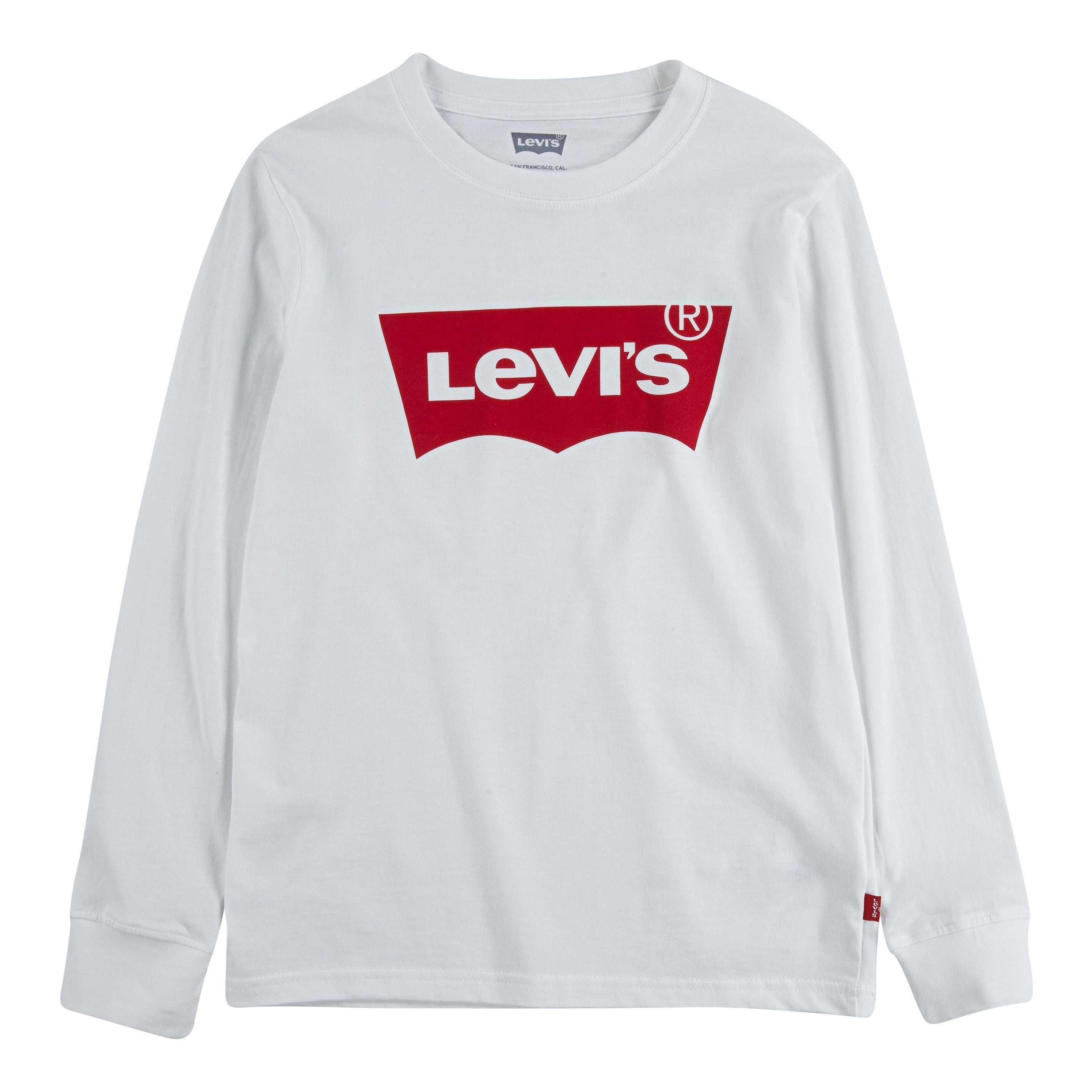 White 001 - Levis - Batwing Long Sleeve T Shirt - 1