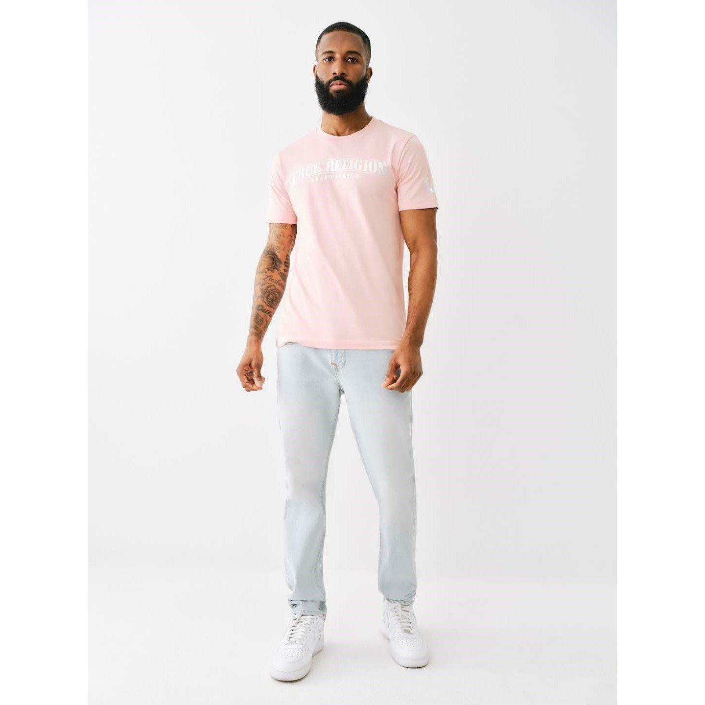 Kedelig lyserød - True Religion - Foil Crew Regular Fit T-Shirt - 4