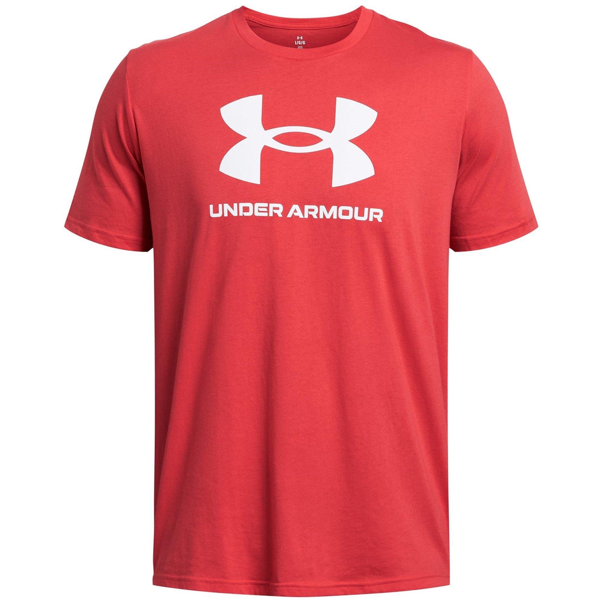 Red - Under Armour - Men's Sport Style Logo Regular Fit T-Shirt - 1