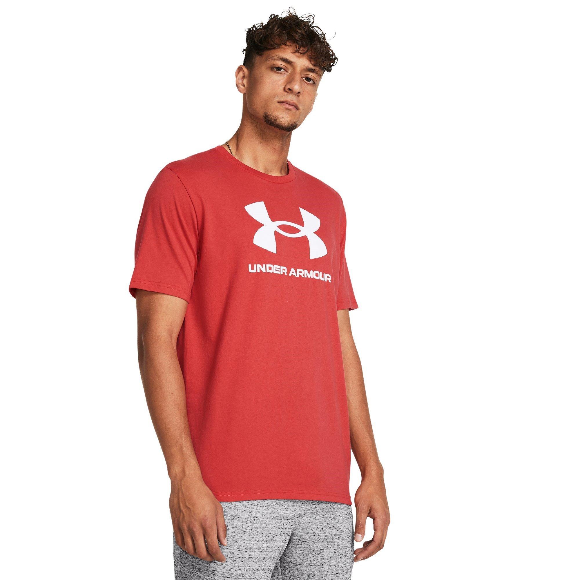 Red - Under Armour - Sport Style Logo Regular Fit T-Shirt - 2