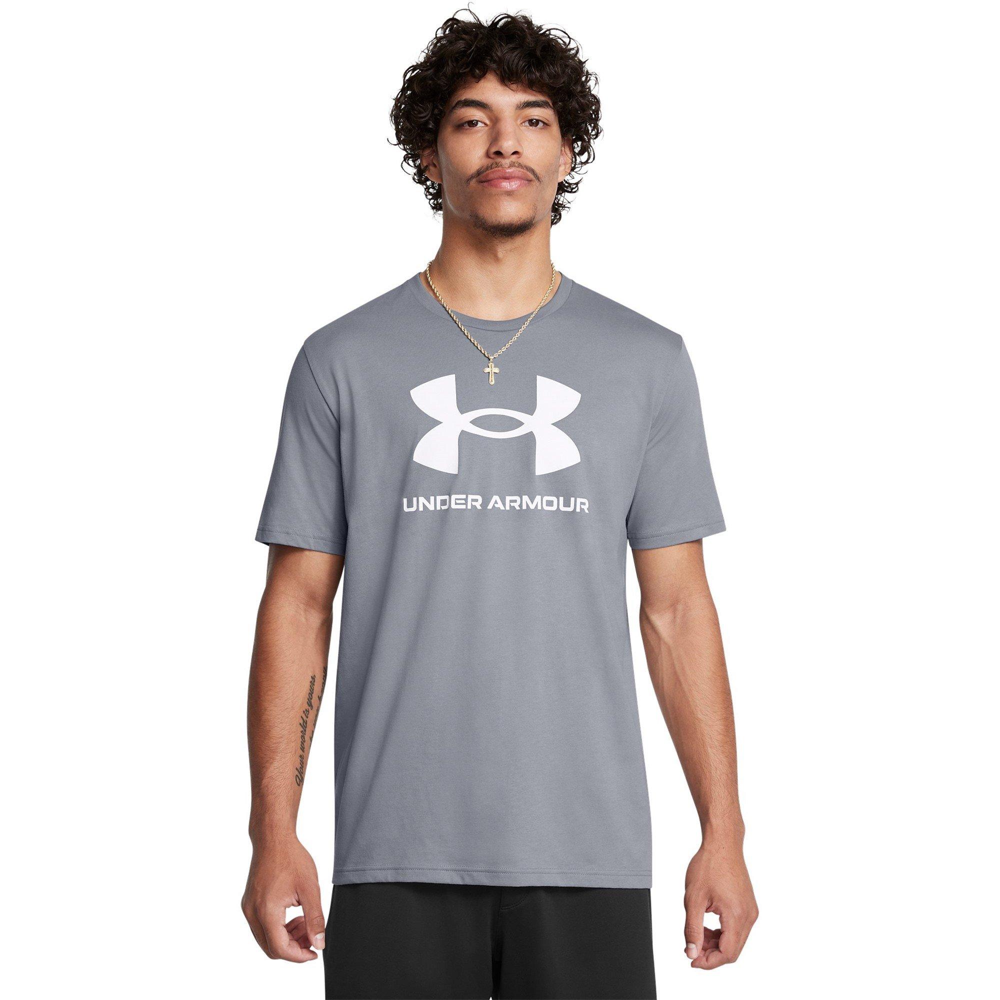 Sivo - Under Armour - Men's Sport Style Logo Regular Fit T-Shirt - 3