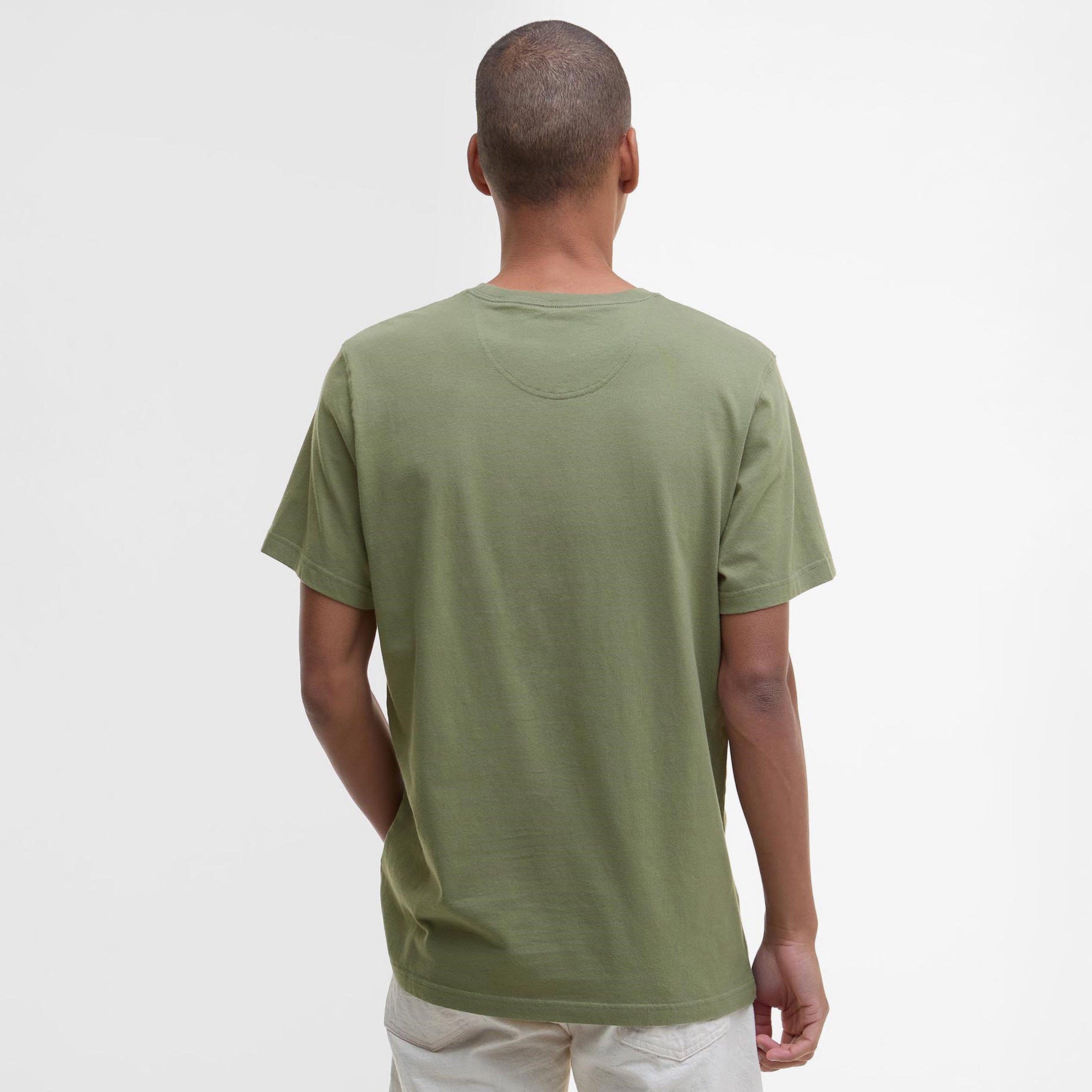 Light Moss GN15 - Barbour - Men's Braeside T-Shirt - 3