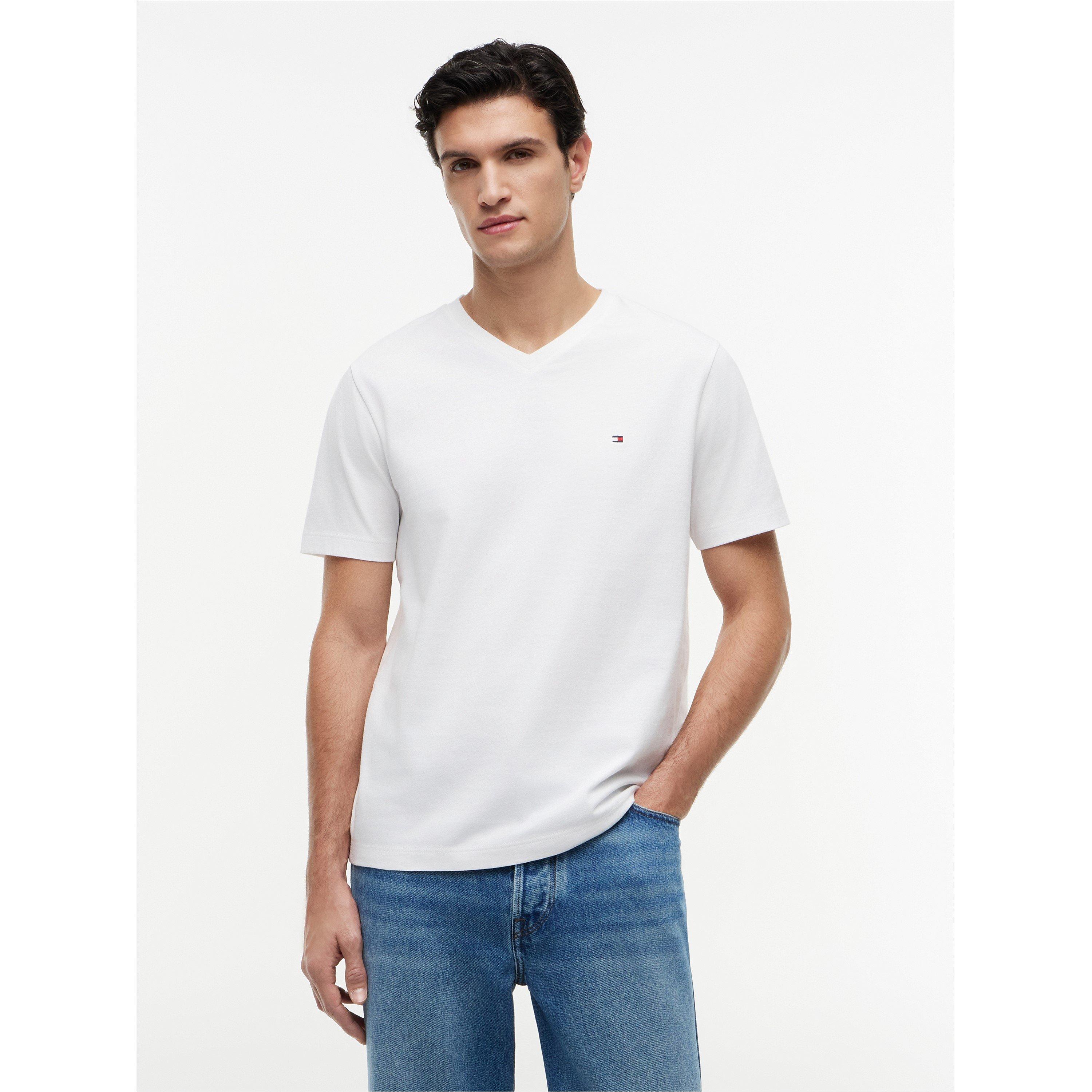 White - Tommy Hilfiger - Men's T-Shirt - 2