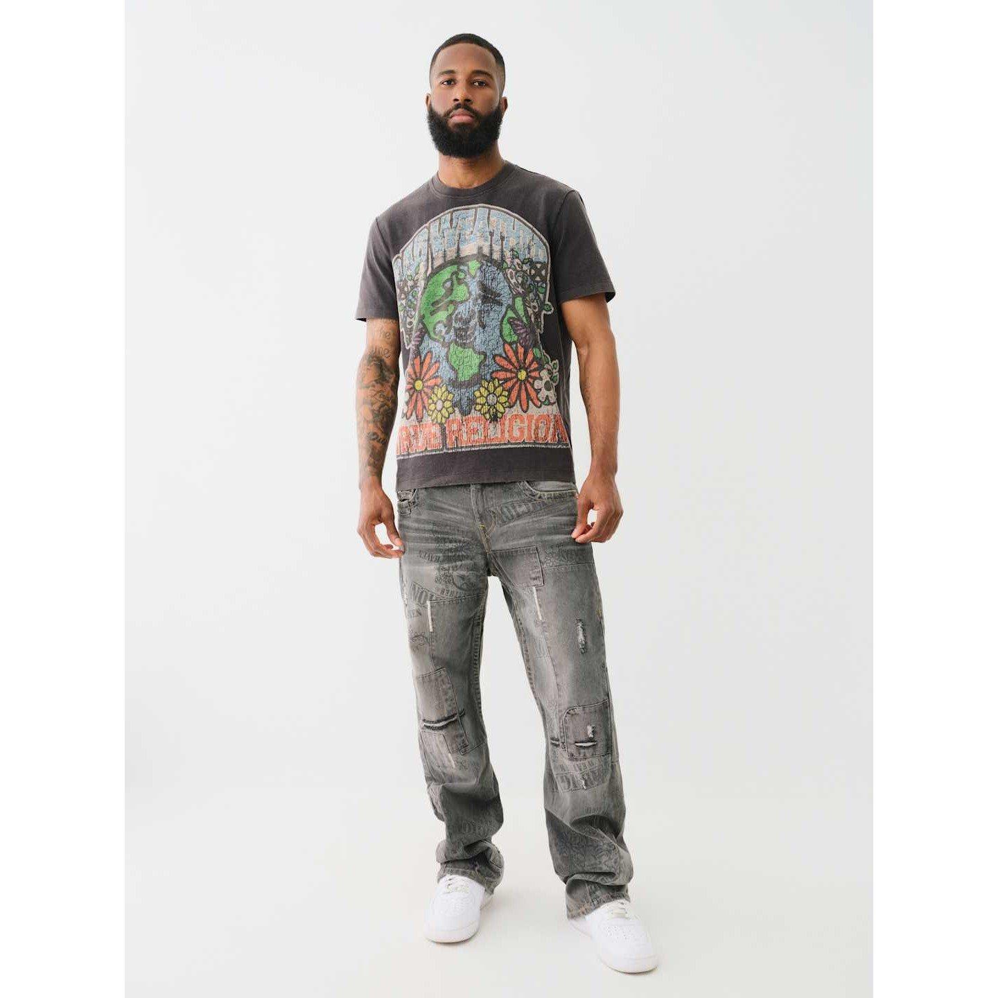 Jet Black - True Religion - Relaxed Buddha Regular Fit T-Shirt - 4