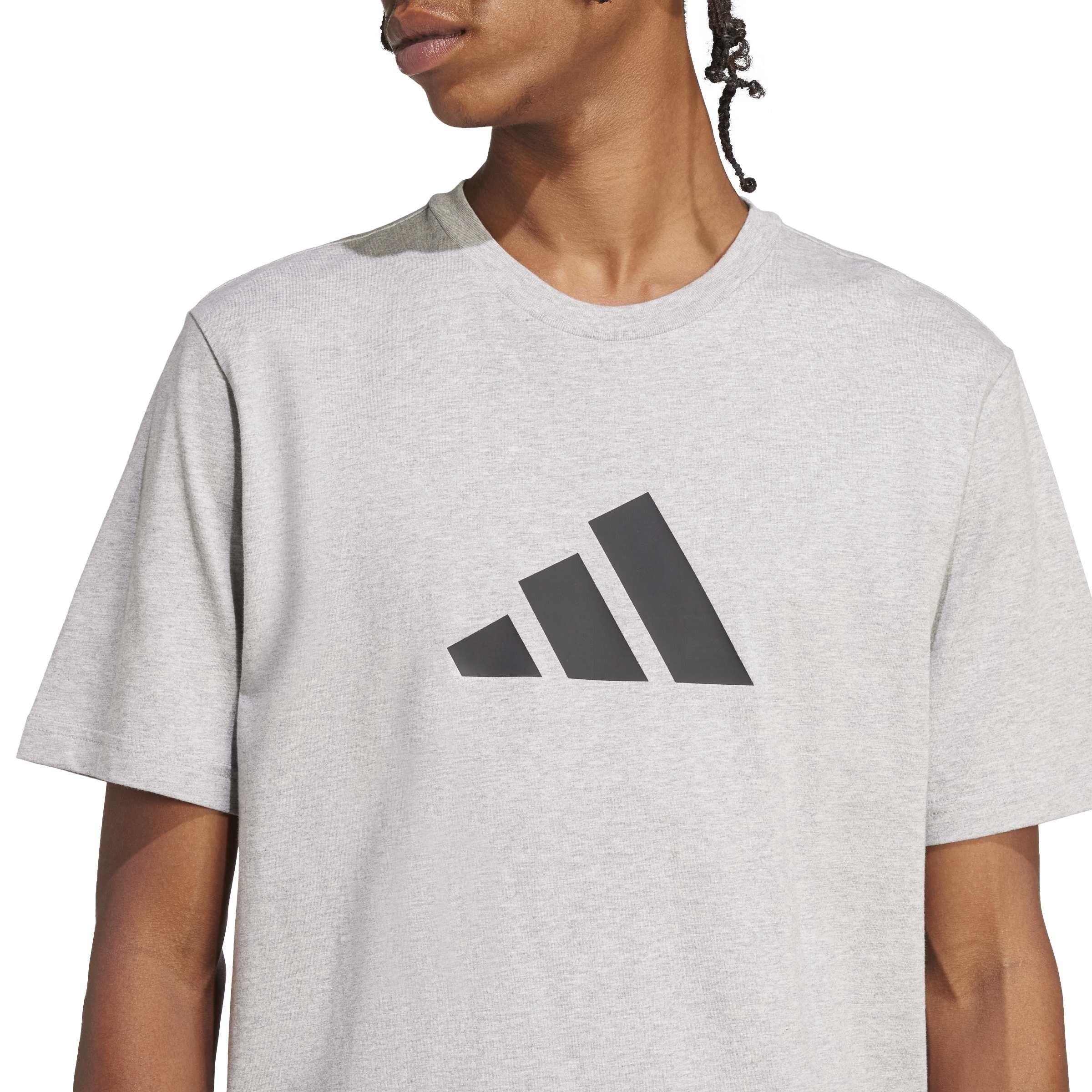 Medium Grey Hea - adidas - Adidas M Fi 3Bar Tee Sn99 - 5