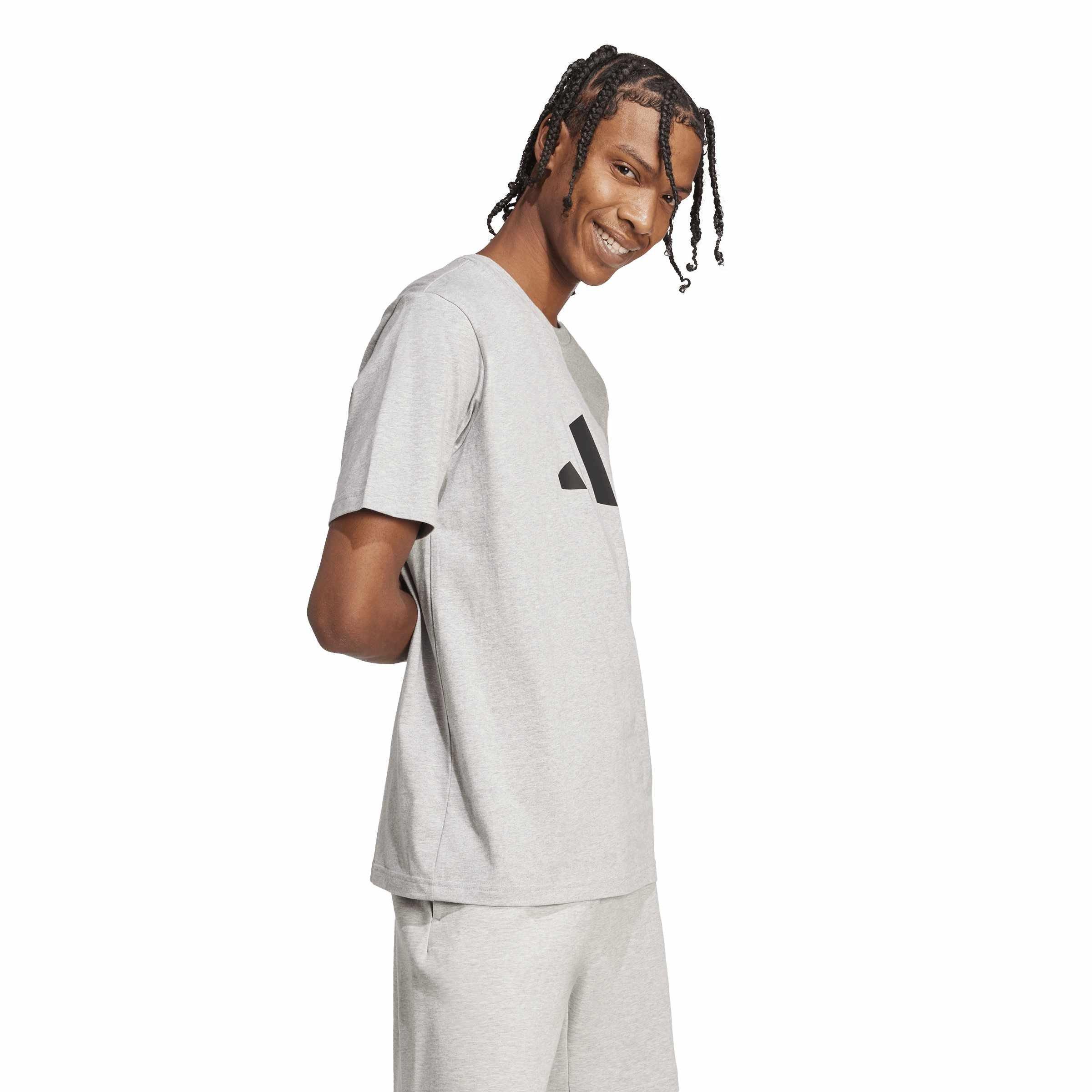 Medium Grey Hea - adidas - Adidas M Fi 3Bar Tee Sn99 - 6