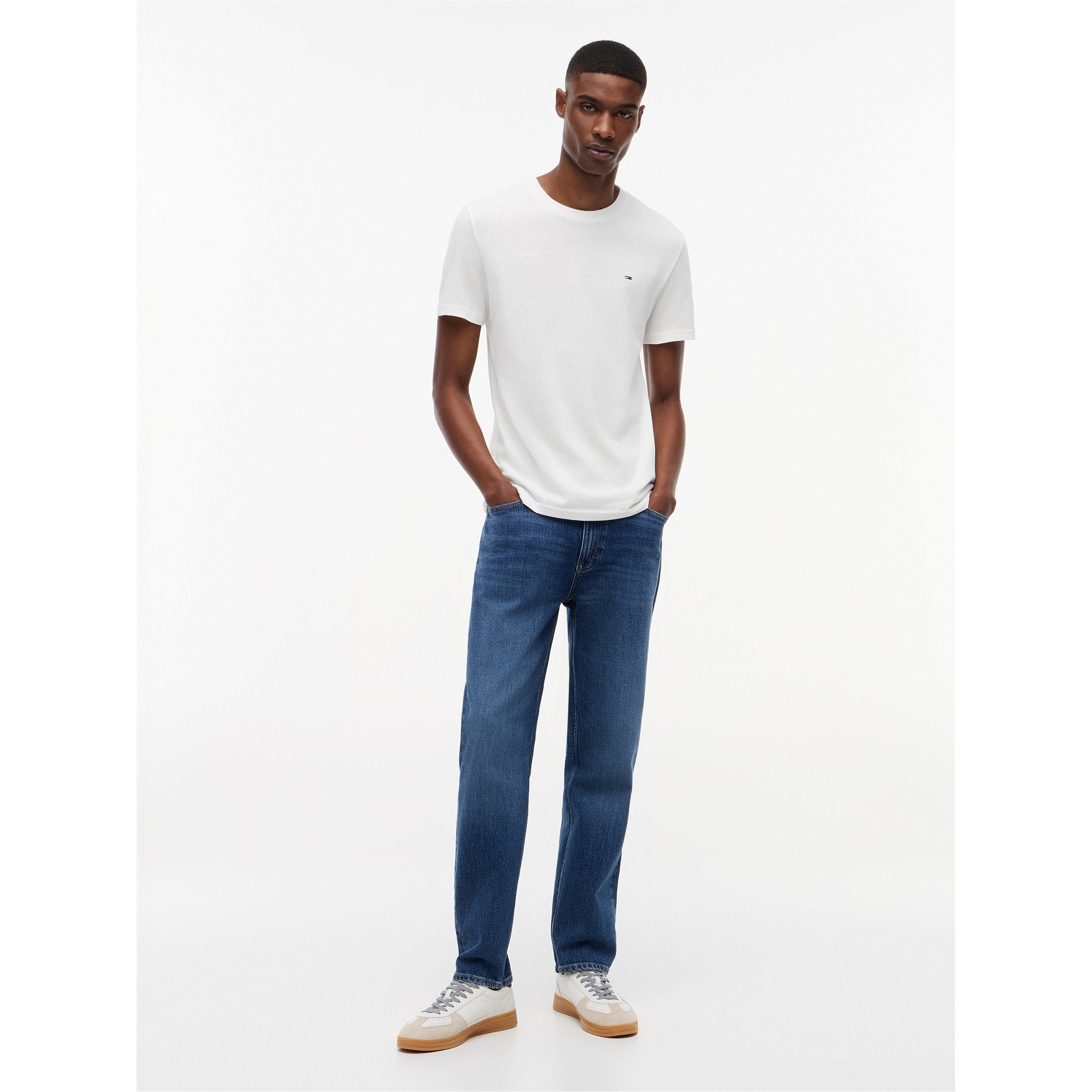 Navy/Ecru - Tommy Jeans - Men's T-Shirt - 4