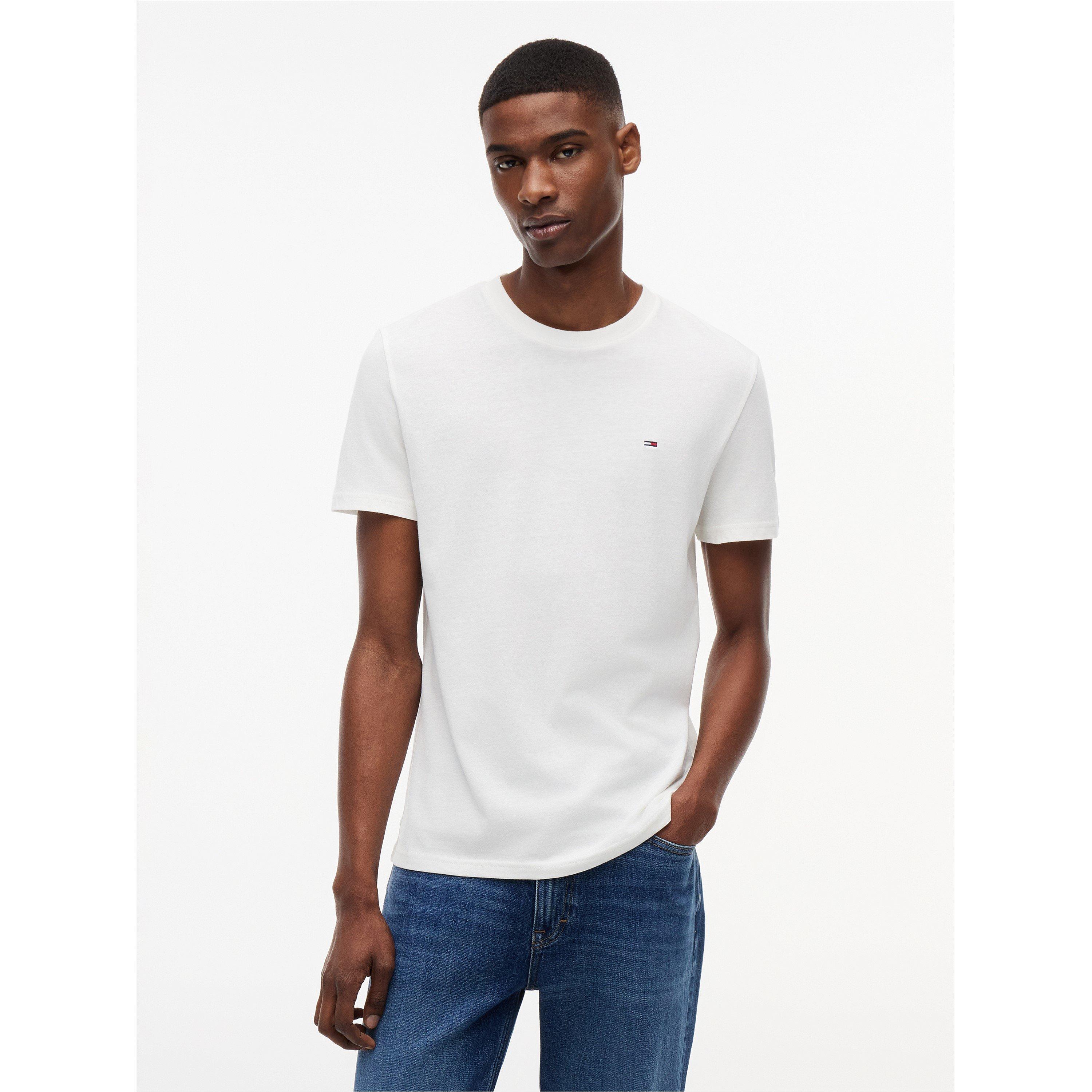 Navy/Ecru - Tommy Jeans - Men's T-Shirt - 6