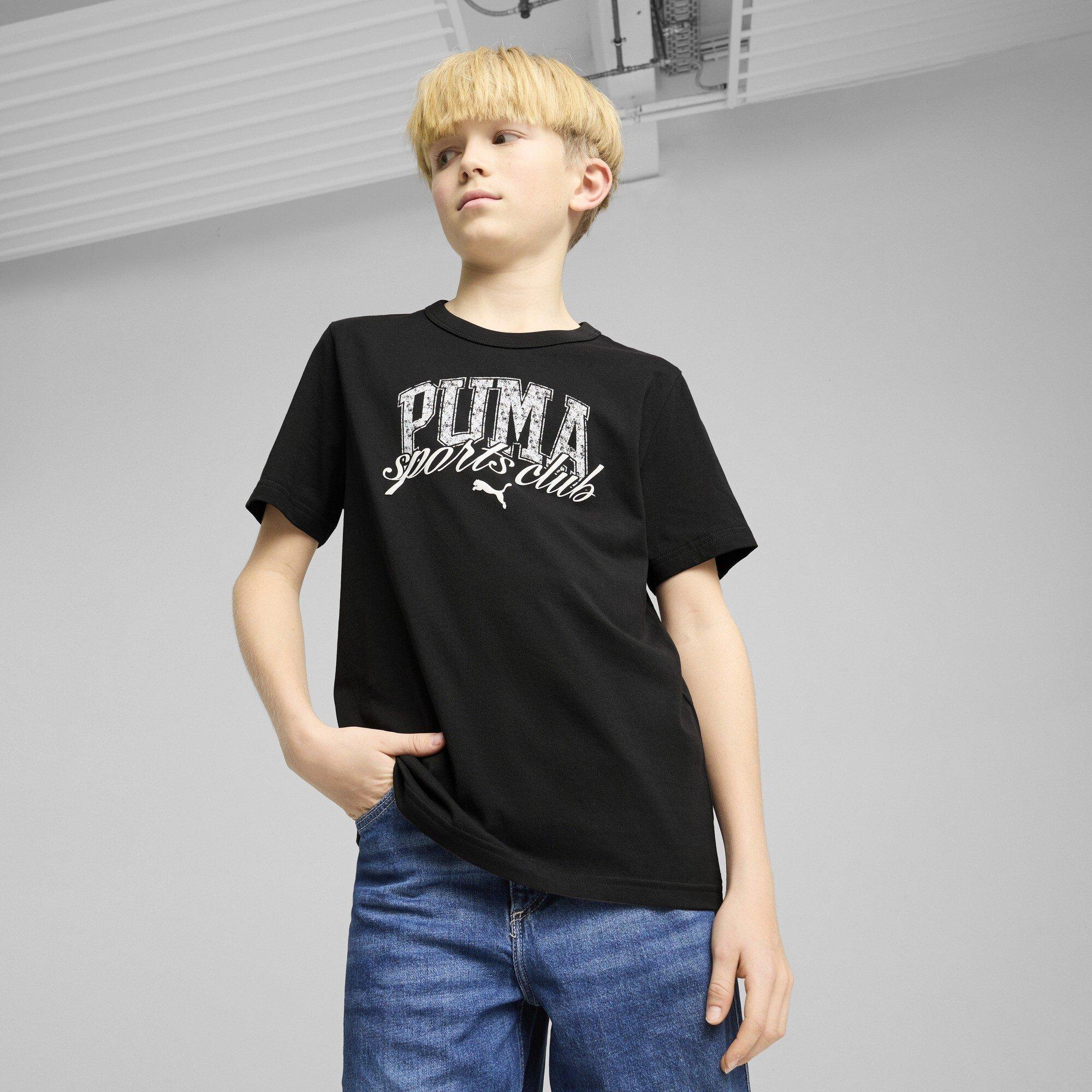 Black - Puma - Class Graphic Juniors Tee - 3