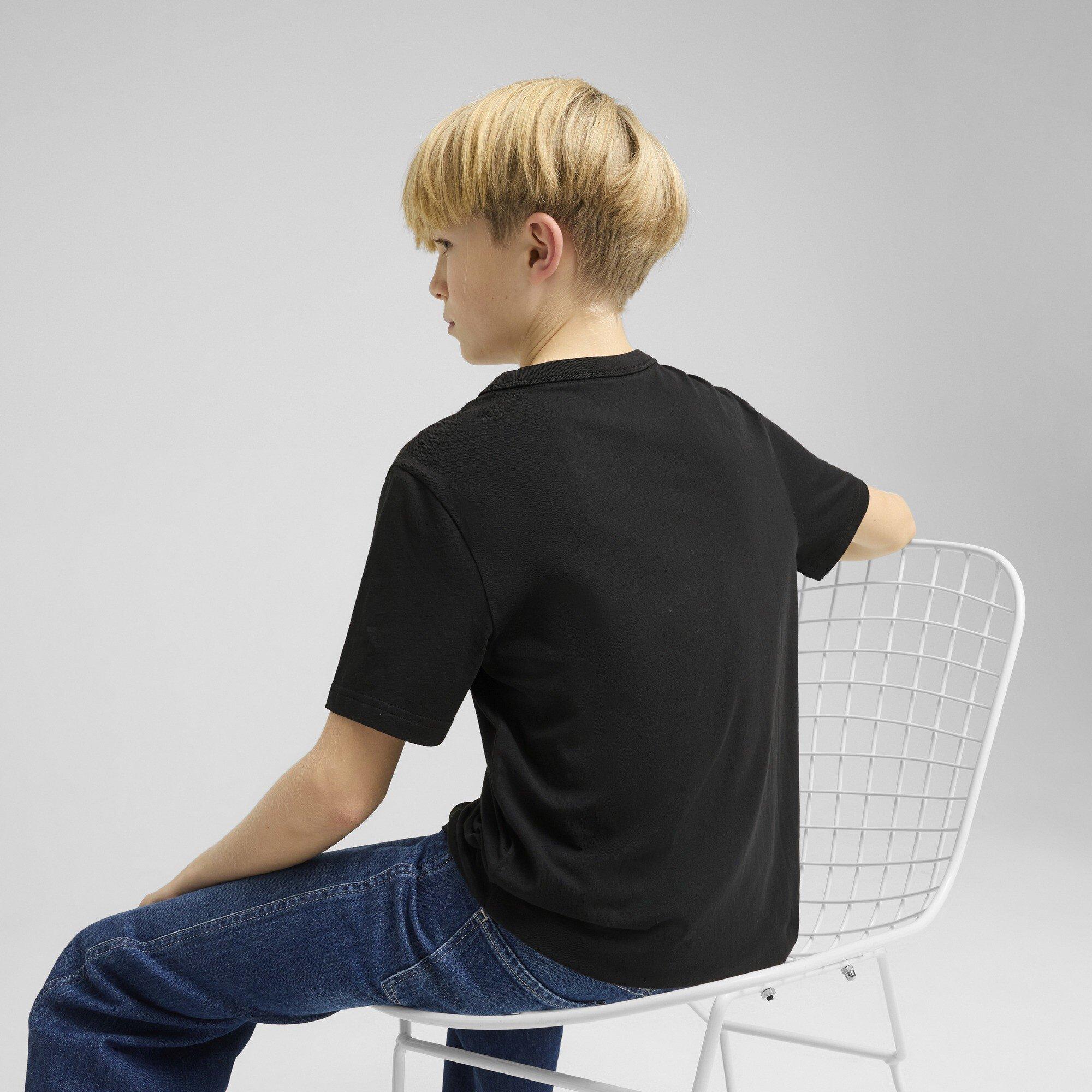 Black - Puma - Class Graphic Juniors Tee - 4